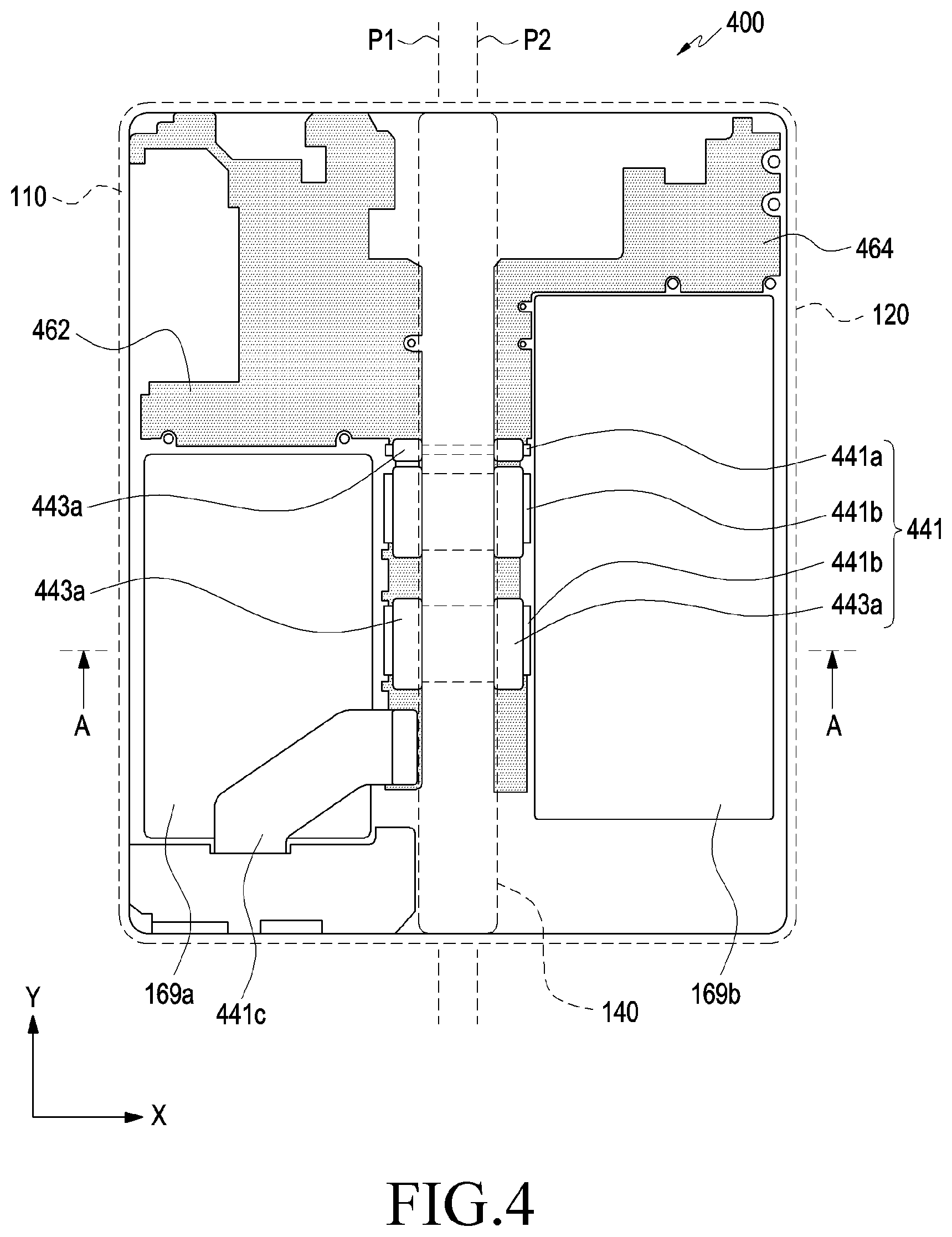 Patent US11775015 Figure 5 – Electronic device including flexible printed circuit board
