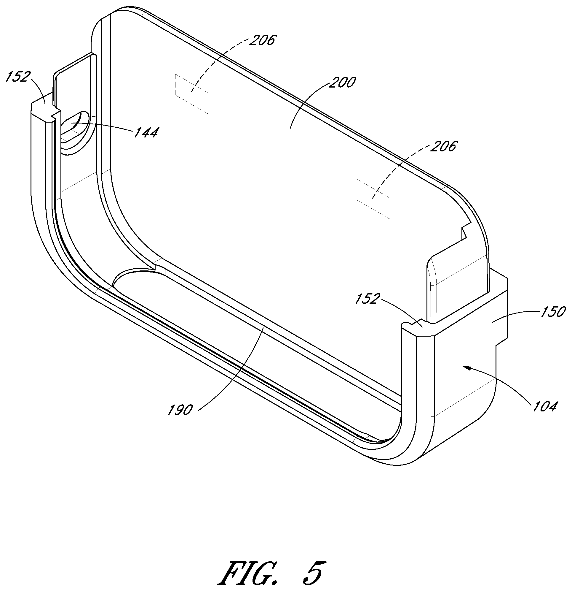 Patent US11775019 Figure 5 – Case and mount system for handheld electronic device