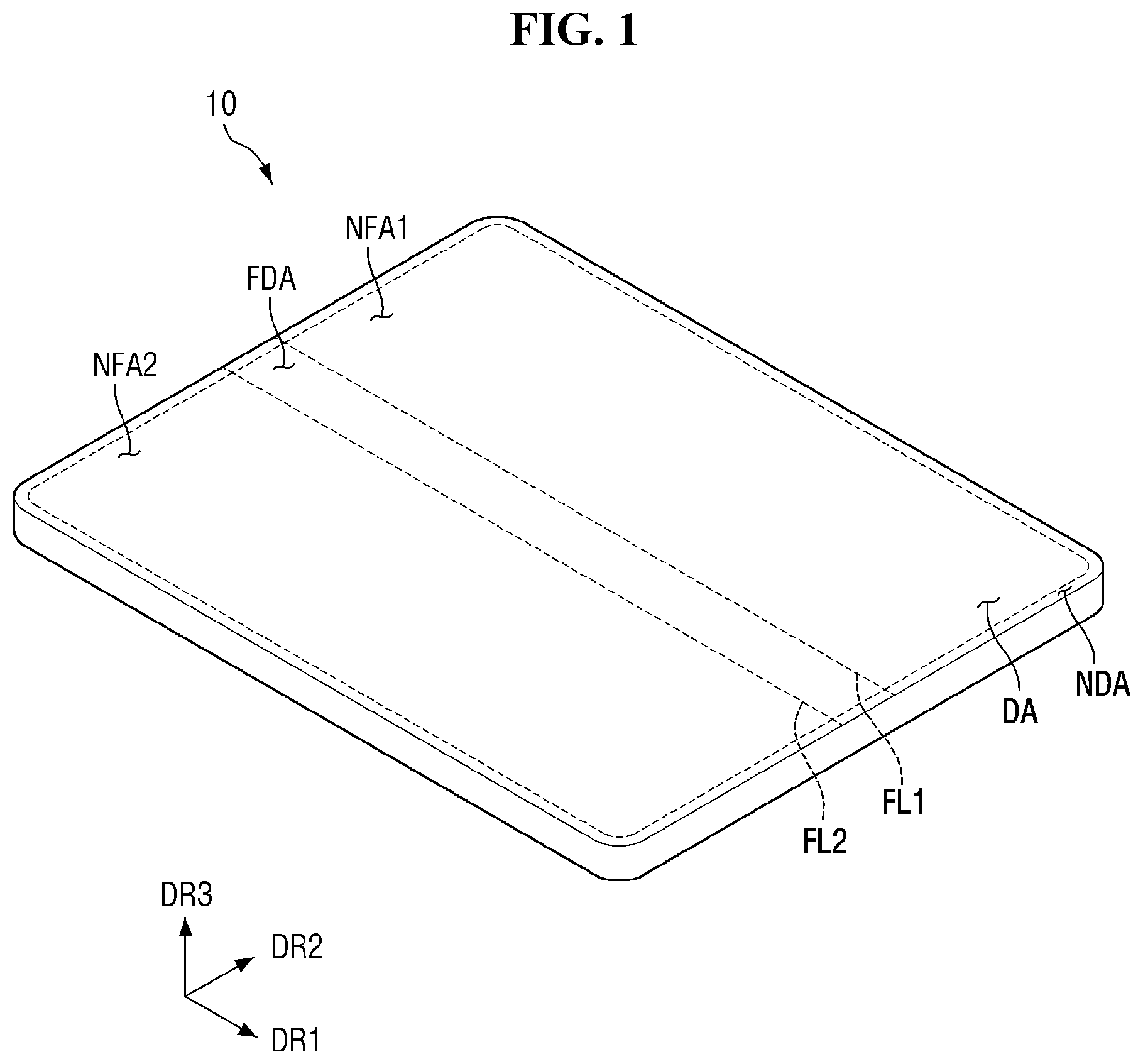 Patent US11775020 Figure 1 – Display device and method of manufacturing the same