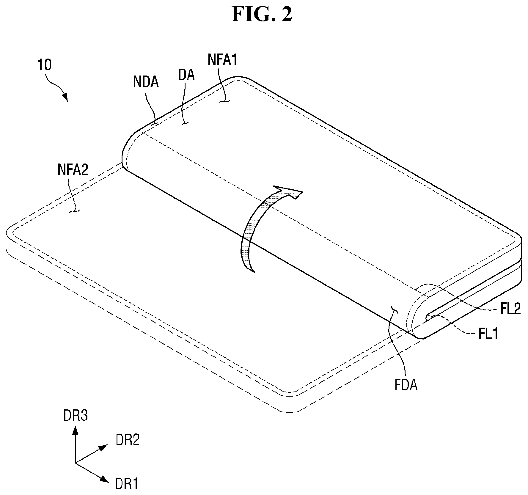 Patent US11775020 Figure 2 – Display device and method of manufacturing the same