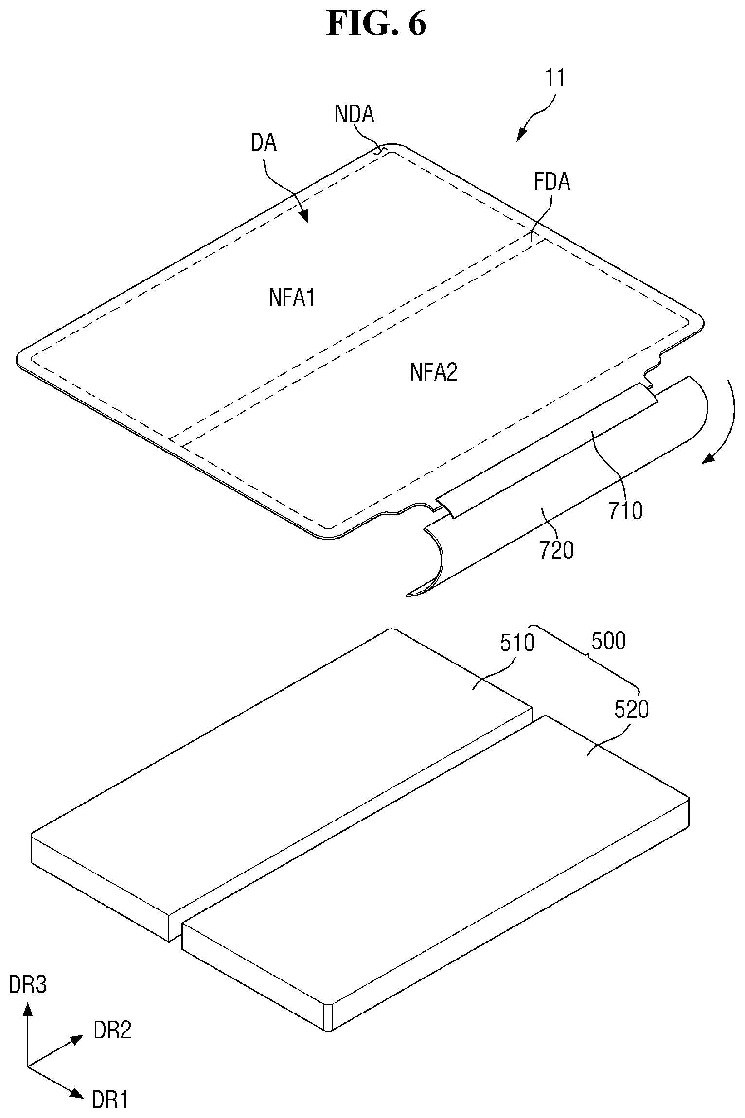 Patent US11775020 Figure 6 – Display device and method of manufacturing the same