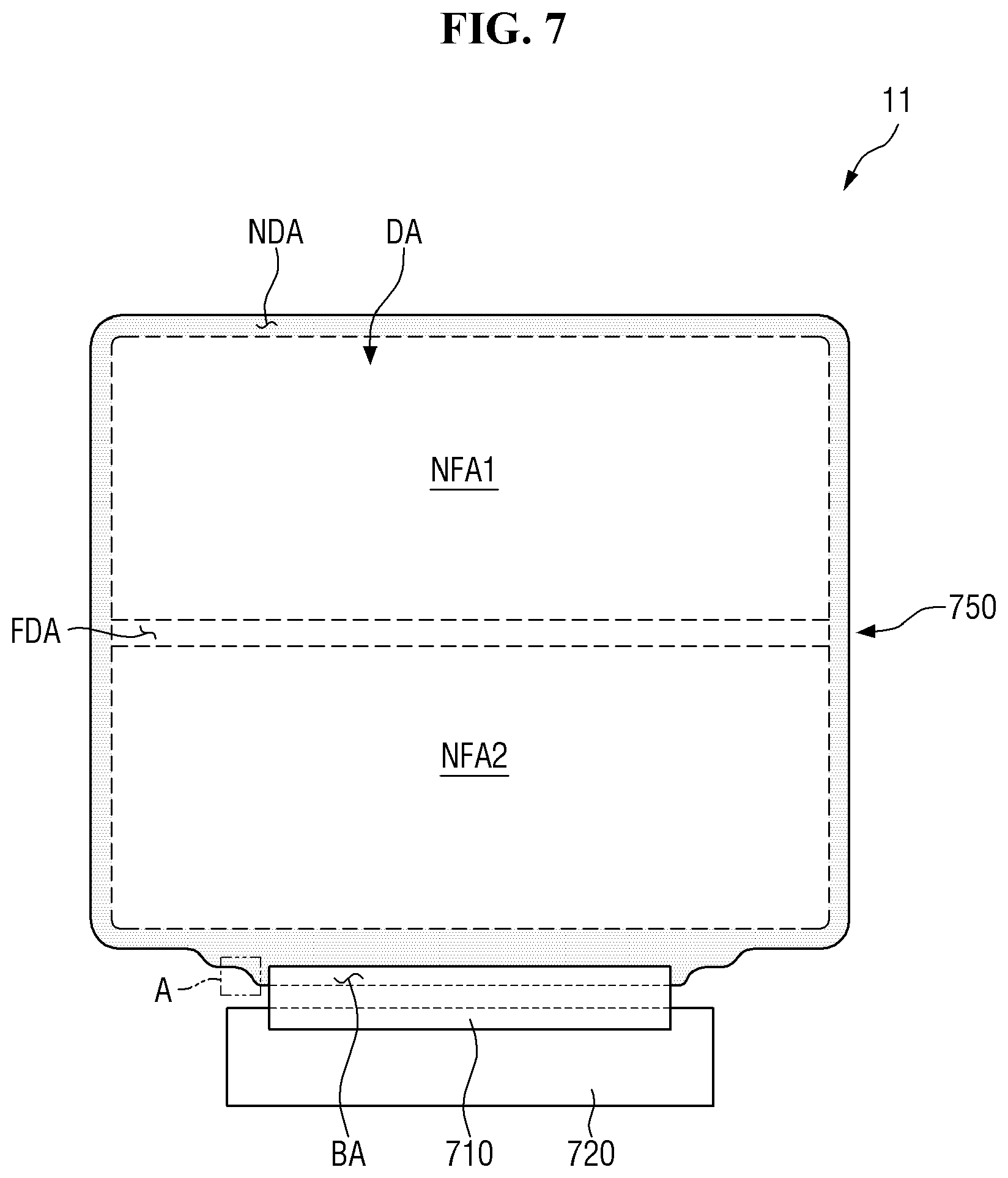 Patent US11775020 Figure 7 – Display device and method of manufacturing the same