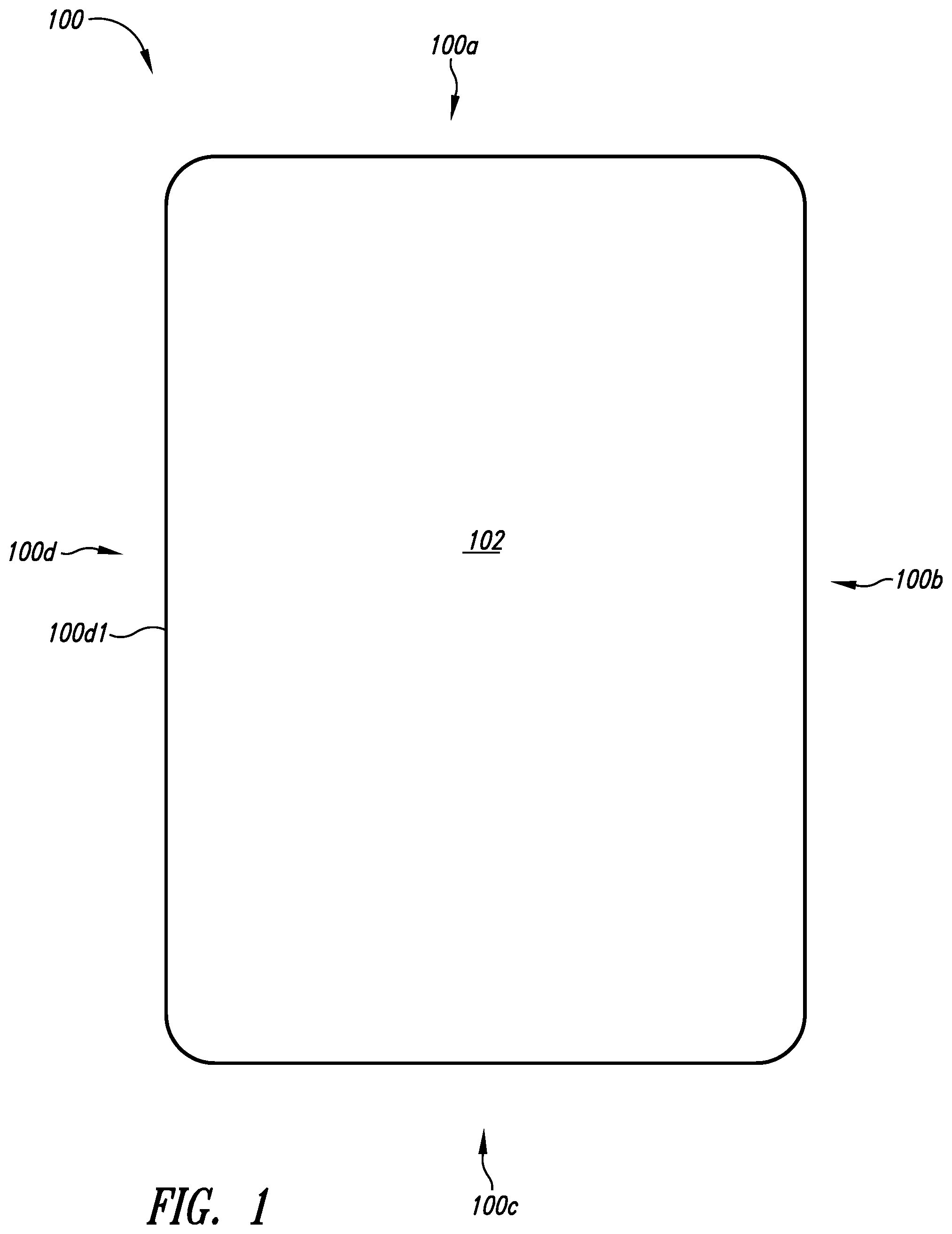 Patent US11775022 Figure 1 – Case stylus system for portable electronic device