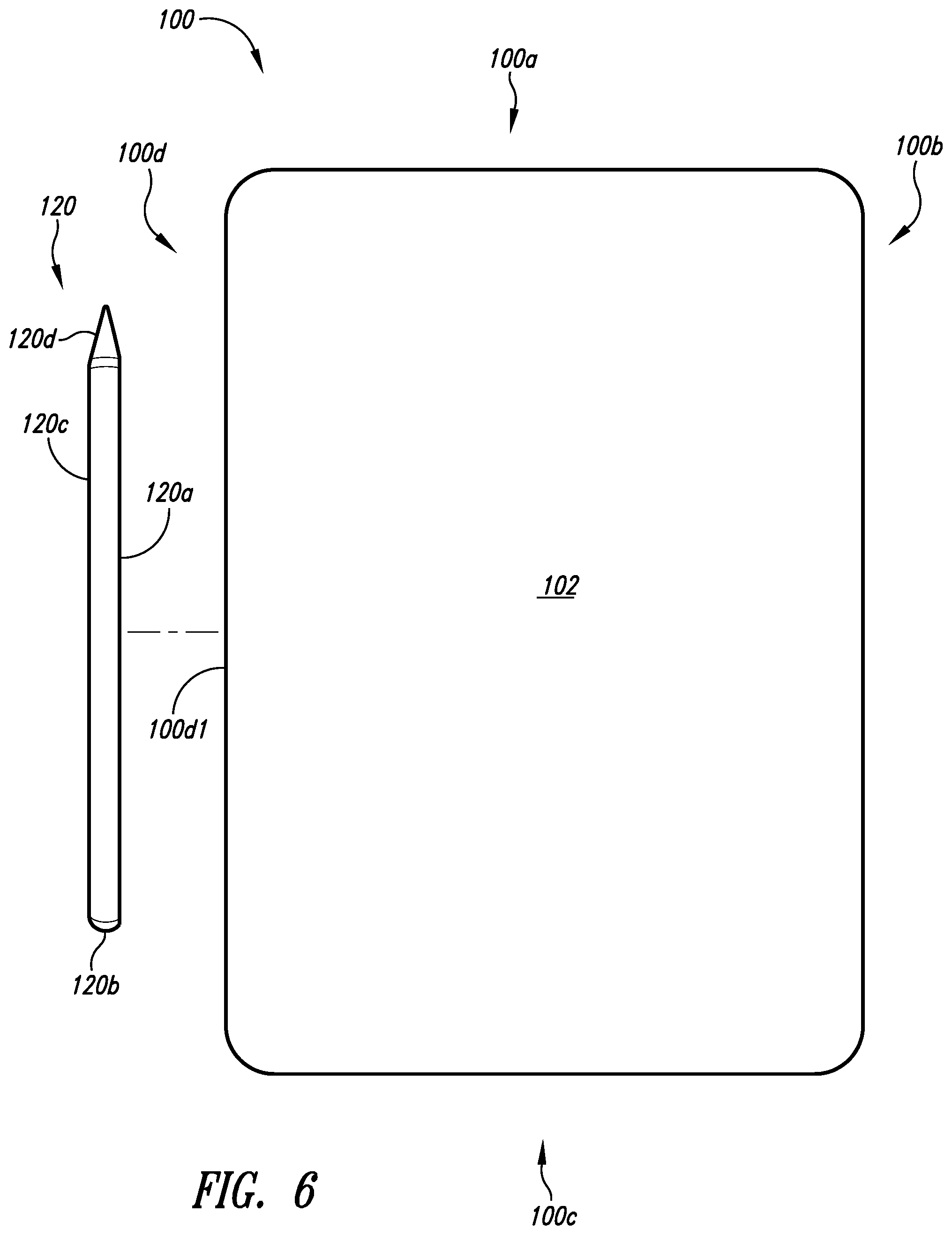 Patent US11775022 Figure 4 – Case stylus system for portable electronic device
