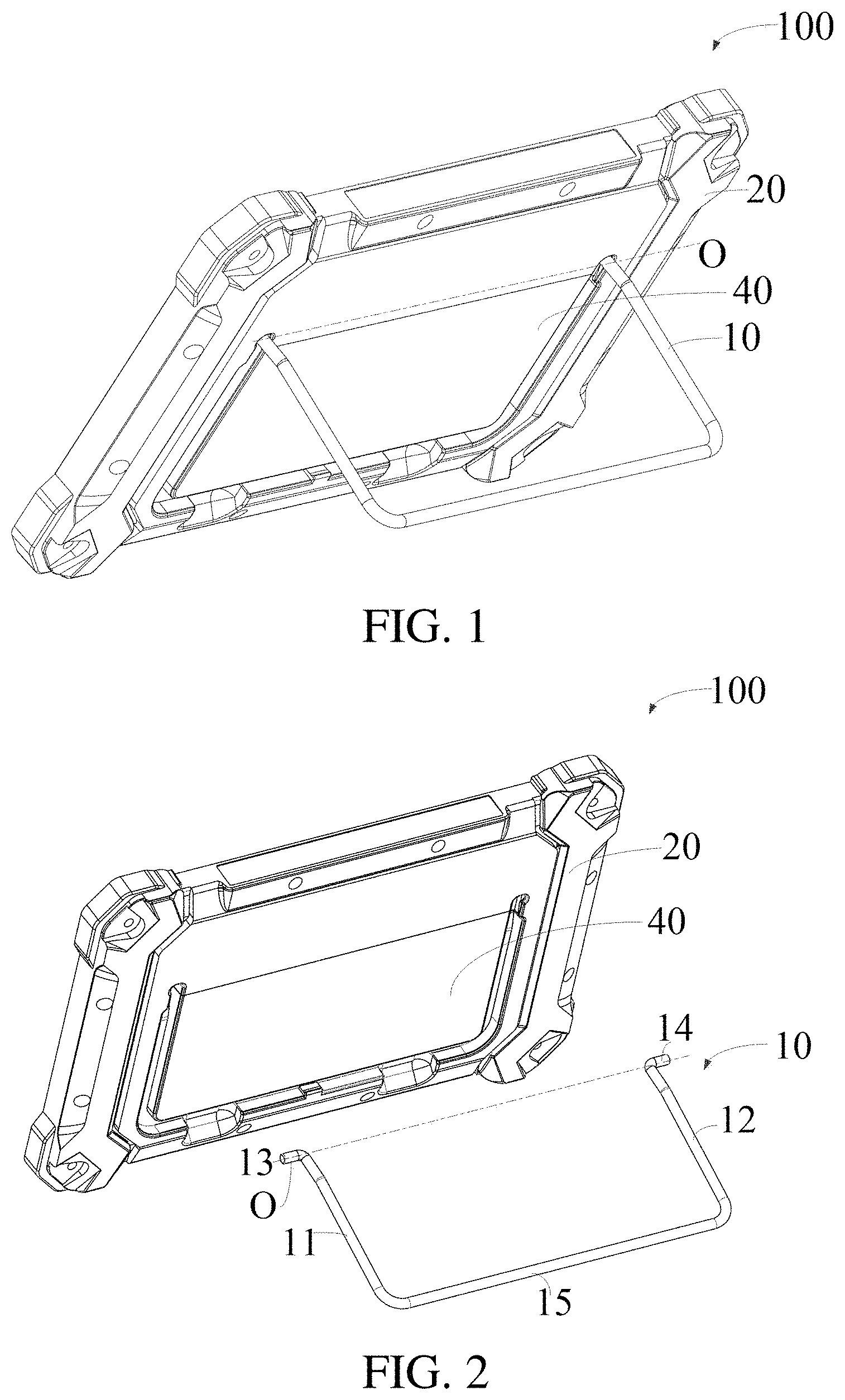 Patent US11775023 Figure 1 – Vehicle diagnostic tablet computer and housing assembly thereof