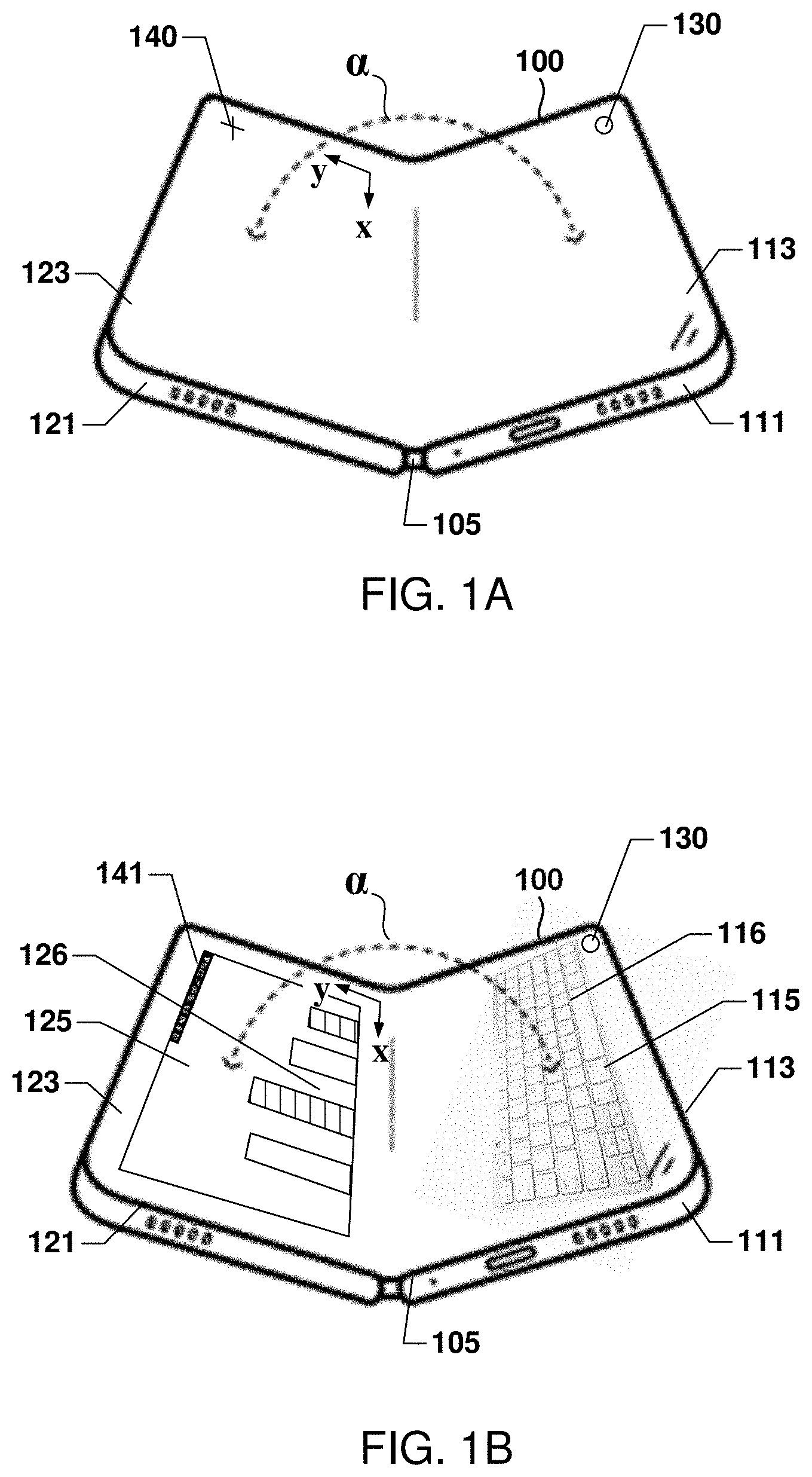 Patent US11775026 Figure 1 – Mobile device fold detection