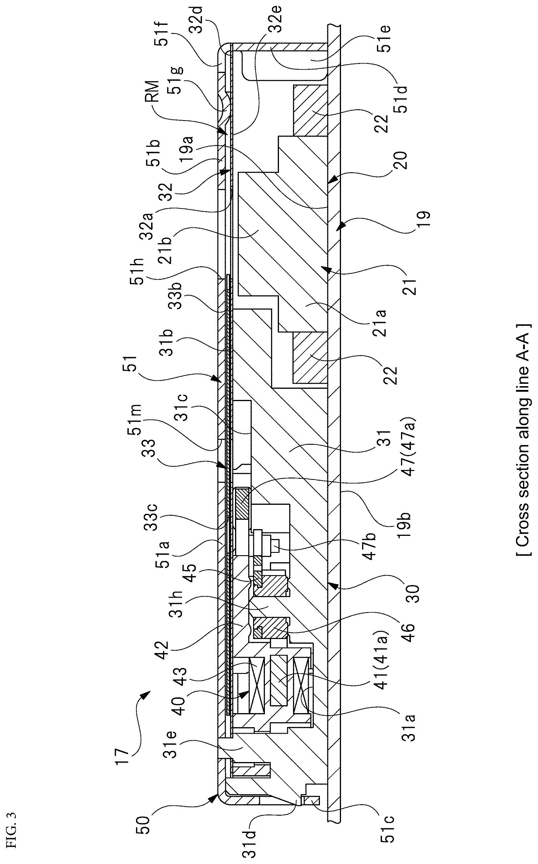 Patent US11775032 Figure 3 – Blade driving device