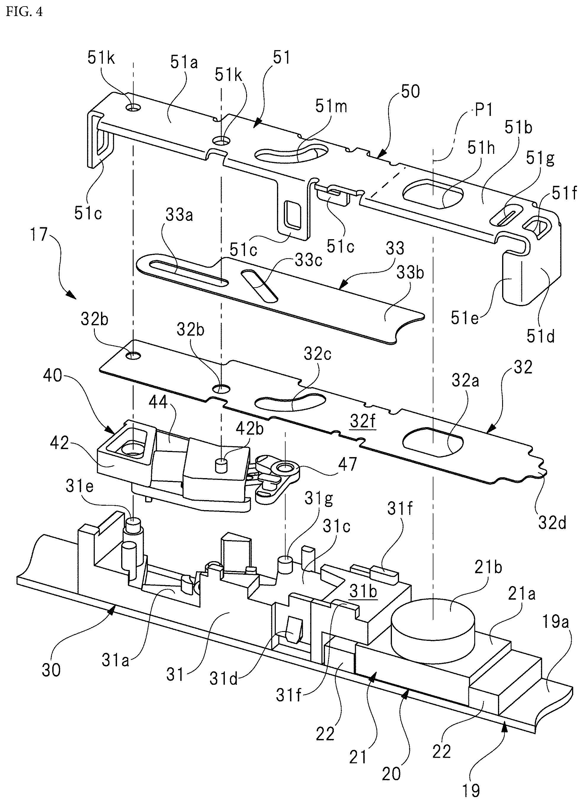 Patent US11775032 Figure 4 – Blade driving device
