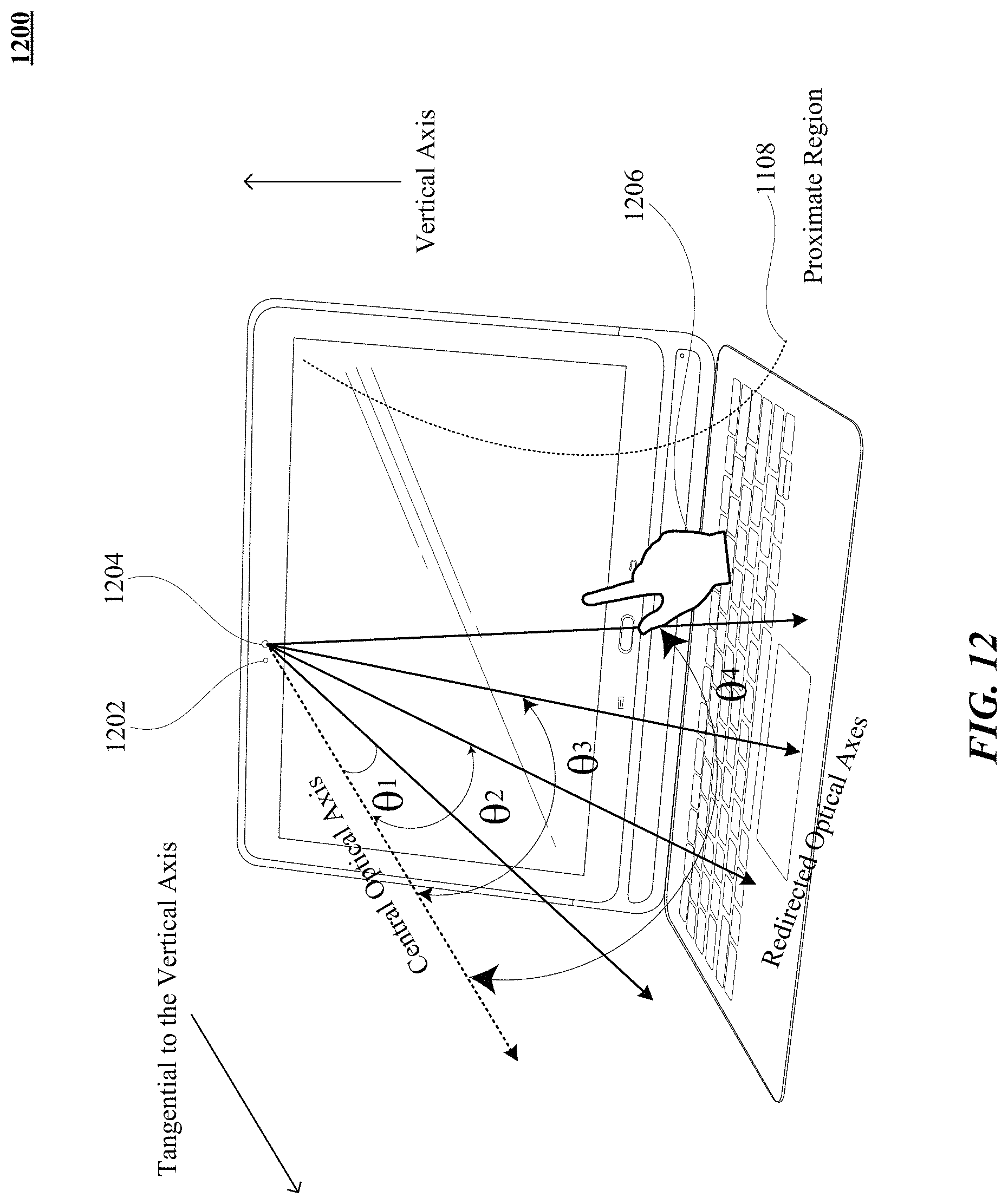 Patent US11775033 Figure 13 – Enhanced field of view to augment three-dimensional (3D) sensory space for free-space gesture interpretation