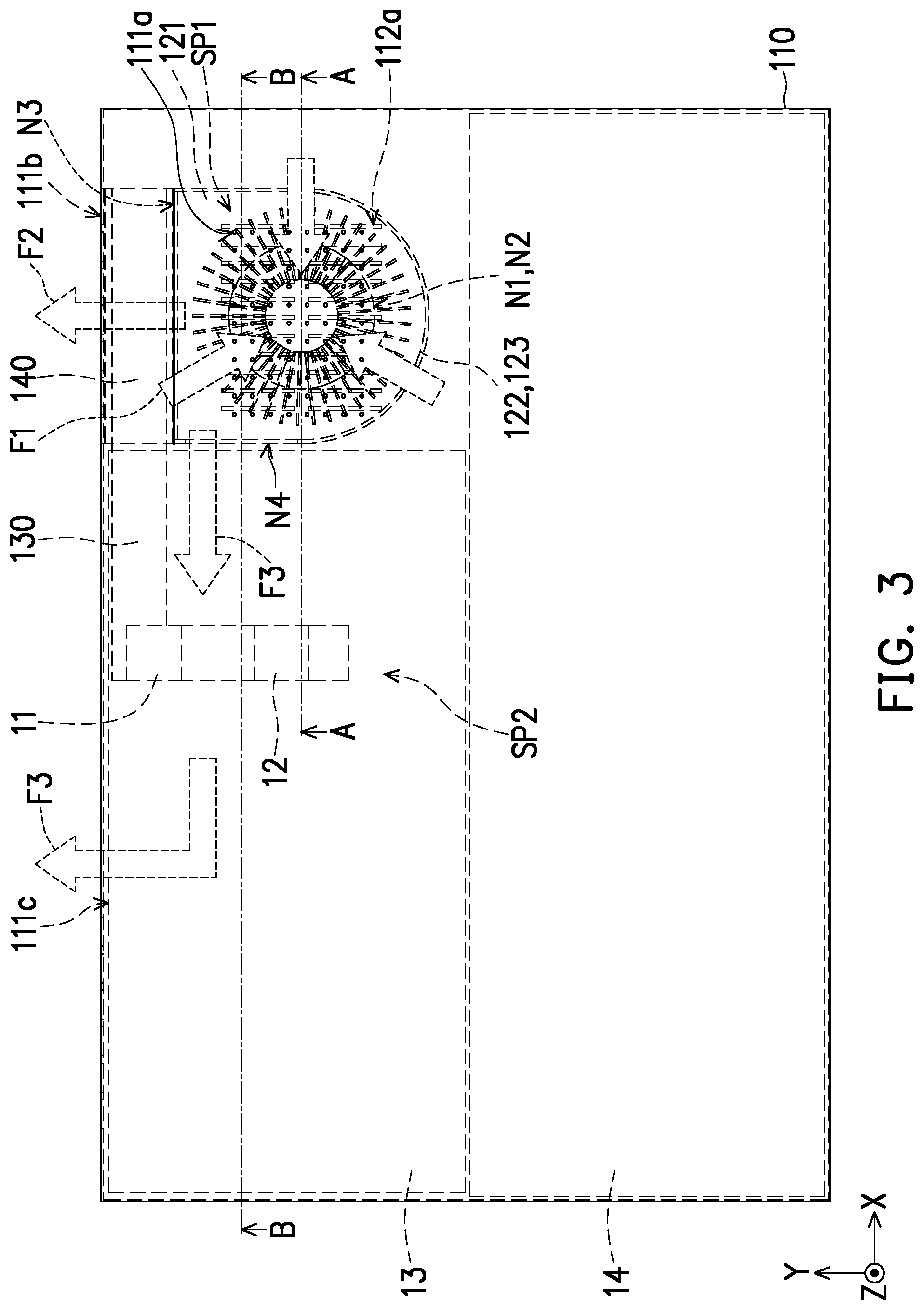 Patent US11775034 Figure 3 – Heat dissipation system of portable electronic device