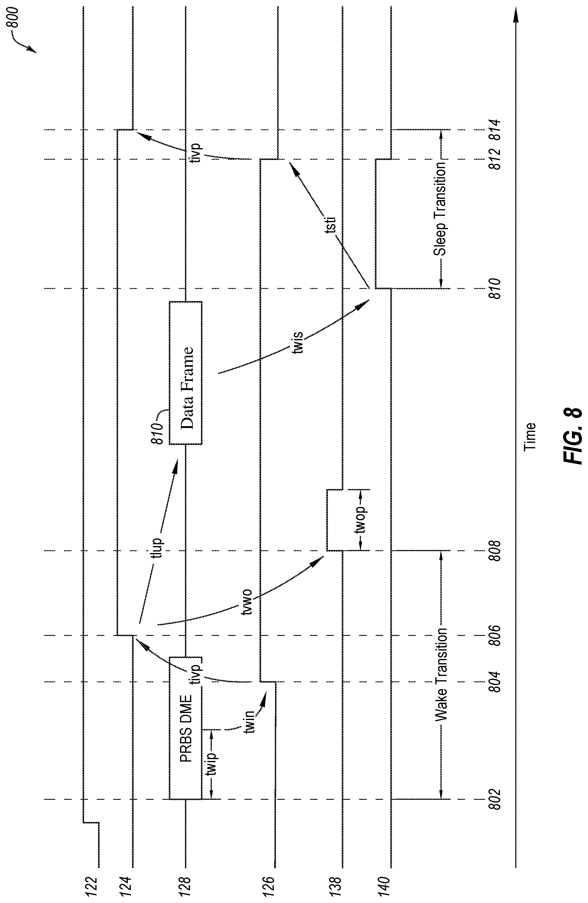 Patent US11775045 Figure 8 – Managing power at a station via a physical layer device and related systems, methods and devices