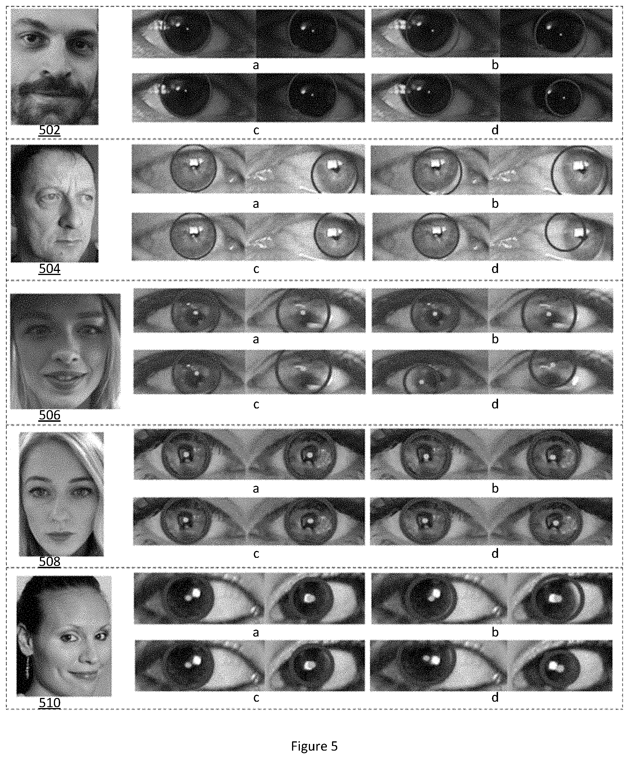 Patent US11775056 Figure 4 – System and method using machine learning for iris tracking, measurement, and simulation