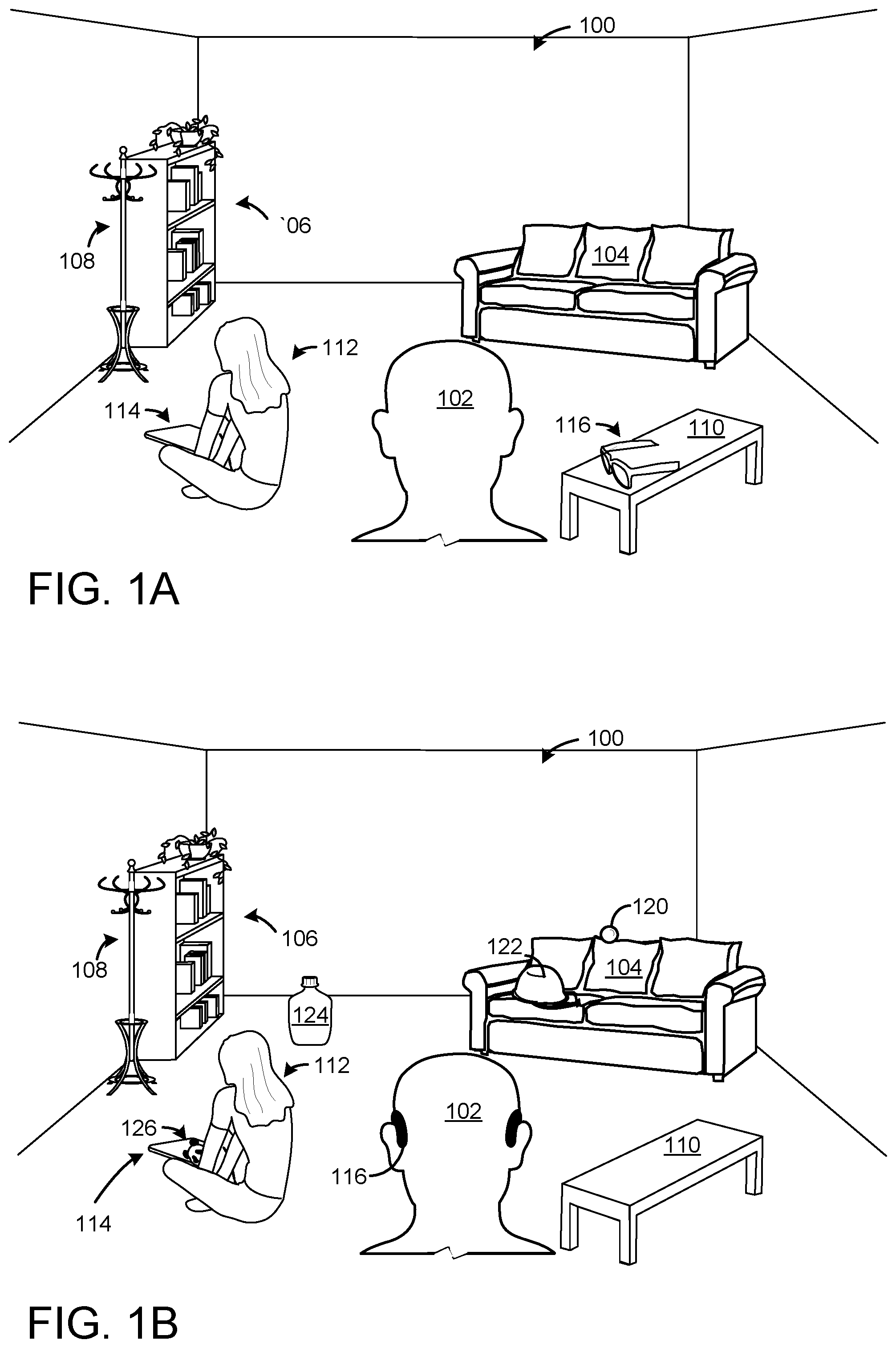 Patent US11775057 Figure 1 – Head-mounted display operation based on face tracking