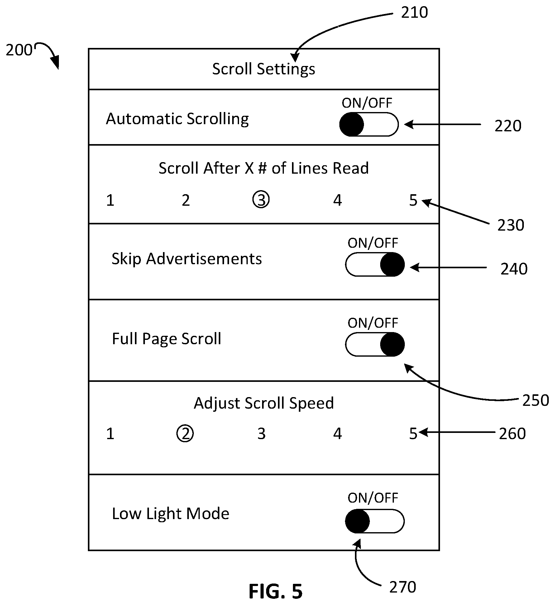 Patent US11775060 Figure 7 – Systems and methods for hands-free scrolling