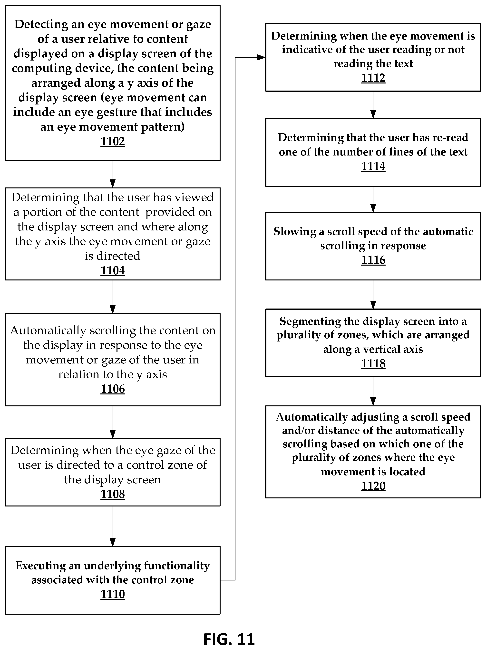 Patent US11775060 Figure 10 – Systems and methods for hands-free scrolling