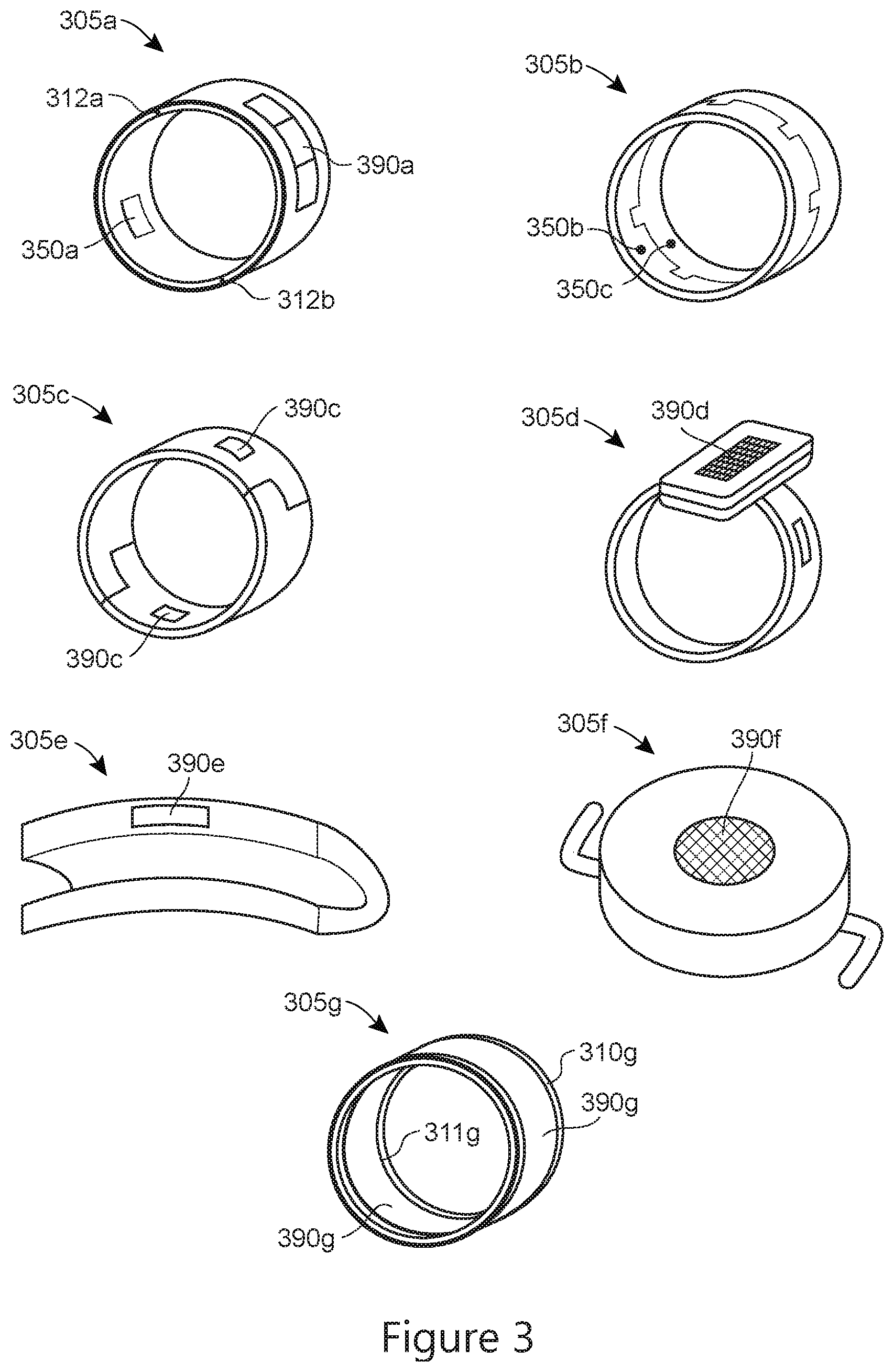 Patent US11775065 Figure 3 – Projection system for smart ring visual output