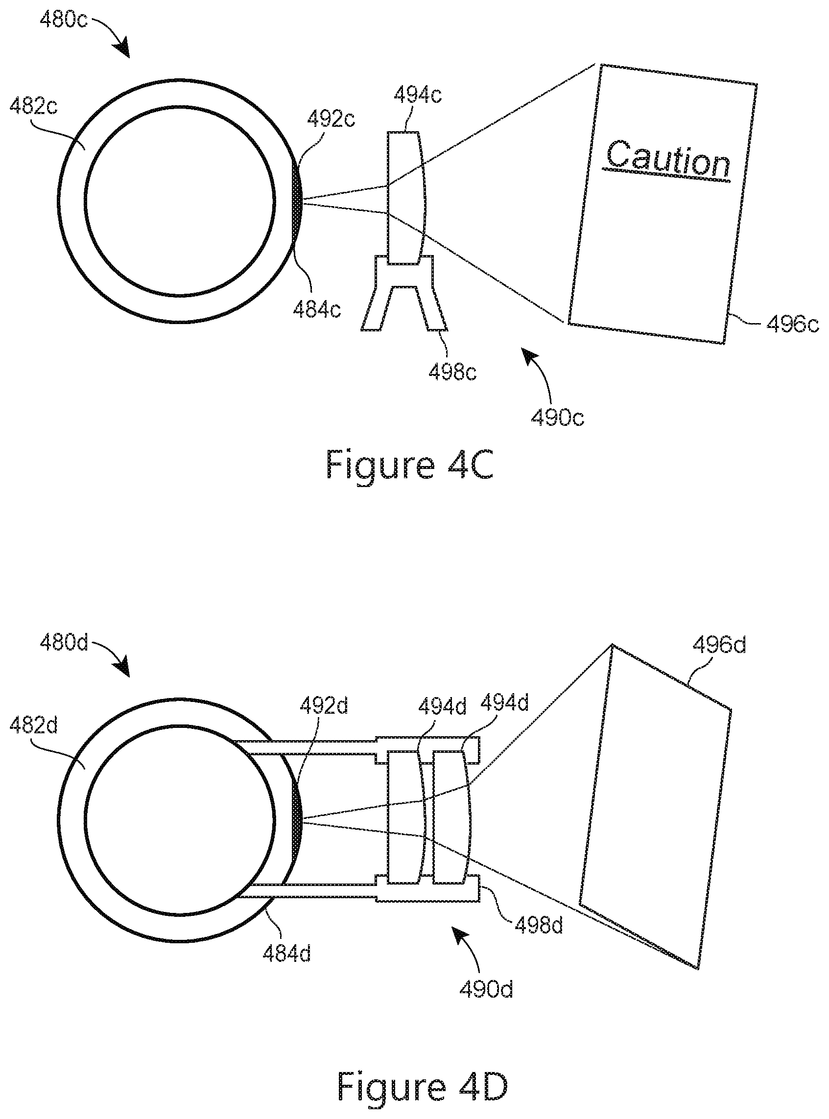 Patent US11775065 Figure 5 – Projection system for smart ring visual output
