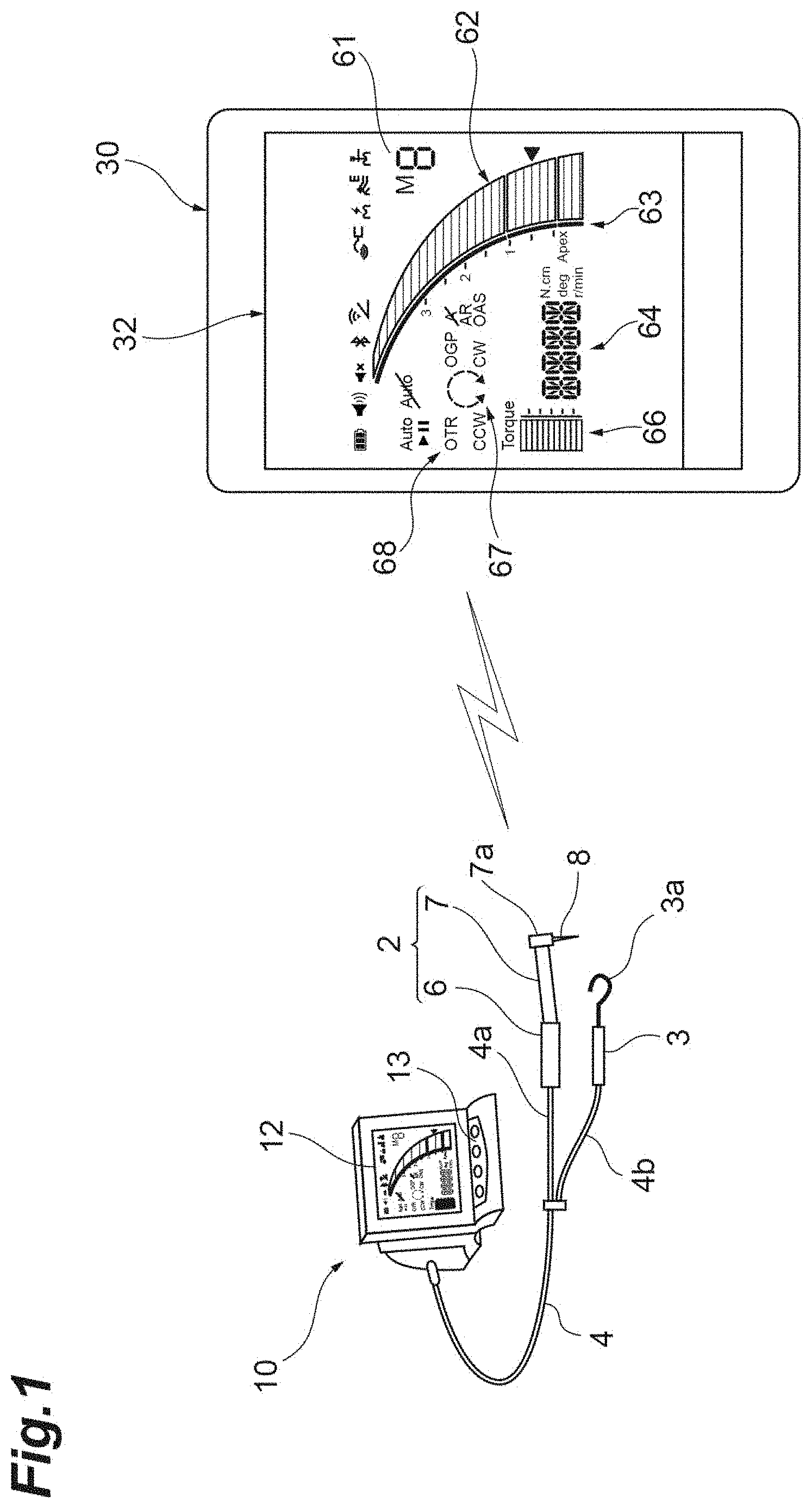 Patent US11775069 Figure 1 – Remote control device for medical system