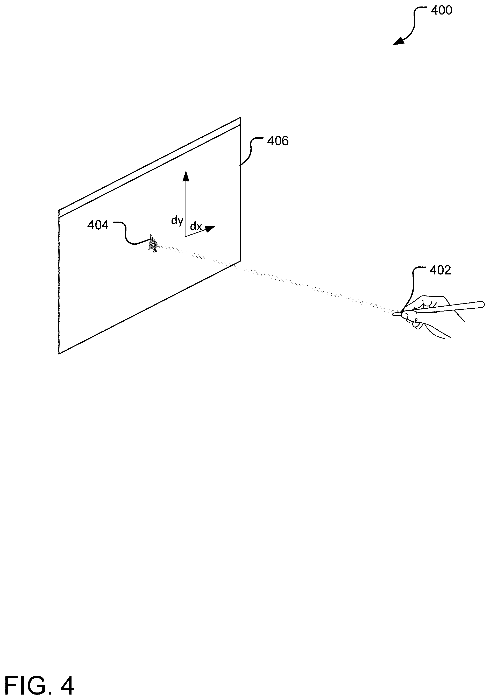 Patent US11775071 Figure 4 – Haptic feedback from a computing accessory