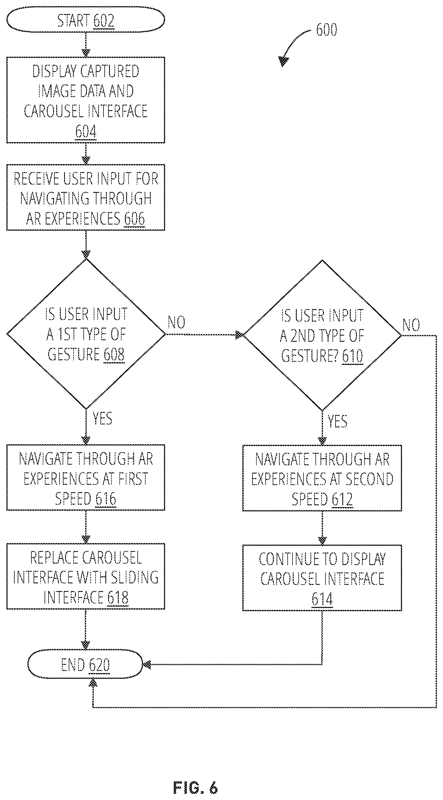 Patent US11775079 Figure 6 – Navigating through augmented reality content