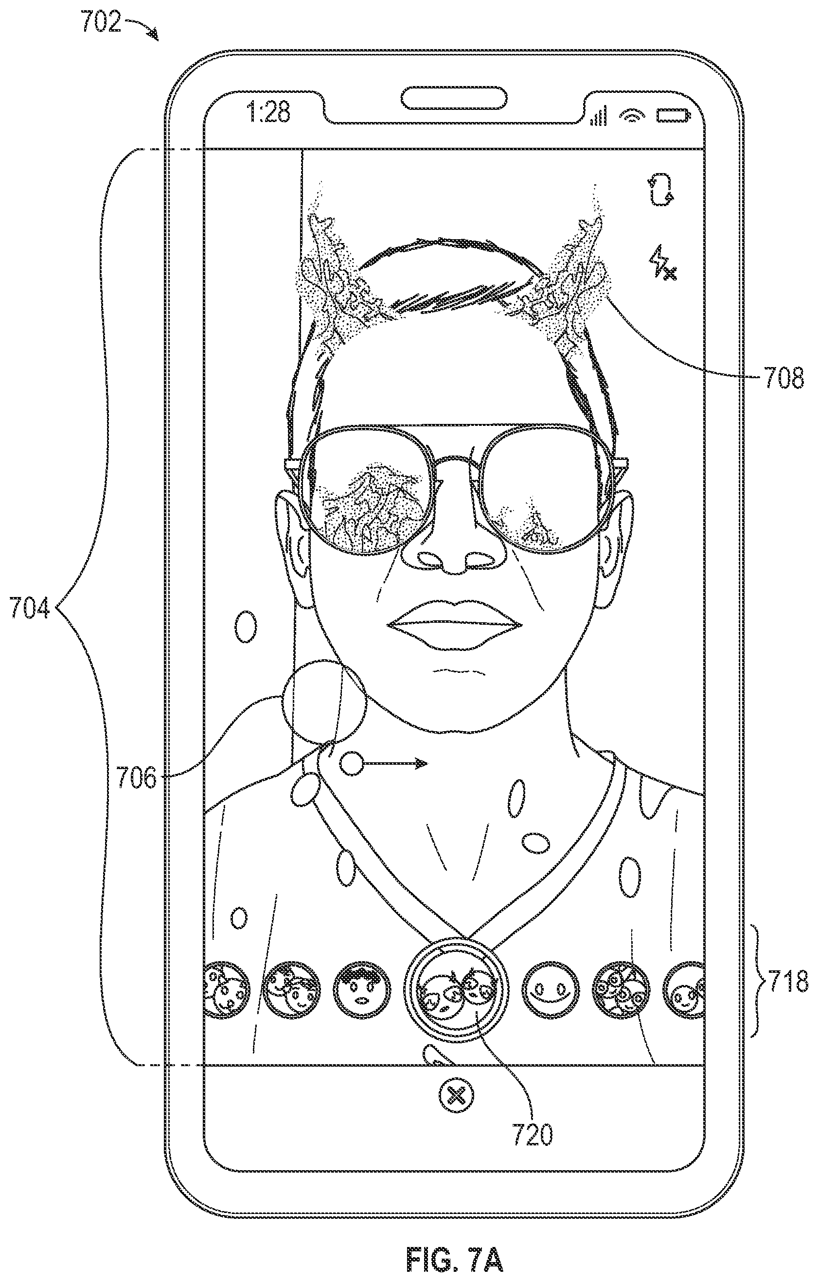 Patent US11775079 Figure 7 – Navigating through augmented reality content