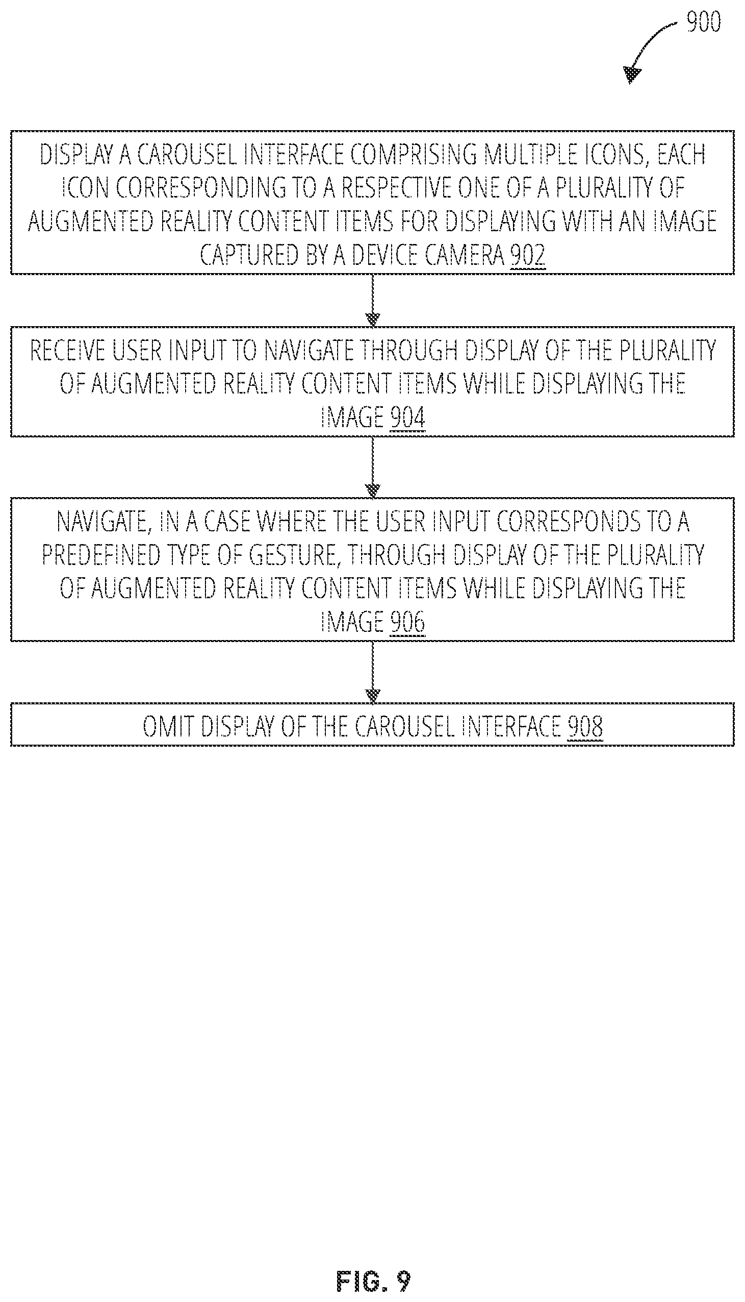 Patent US11775079 Figure 12 – Navigating through augmented reality content
