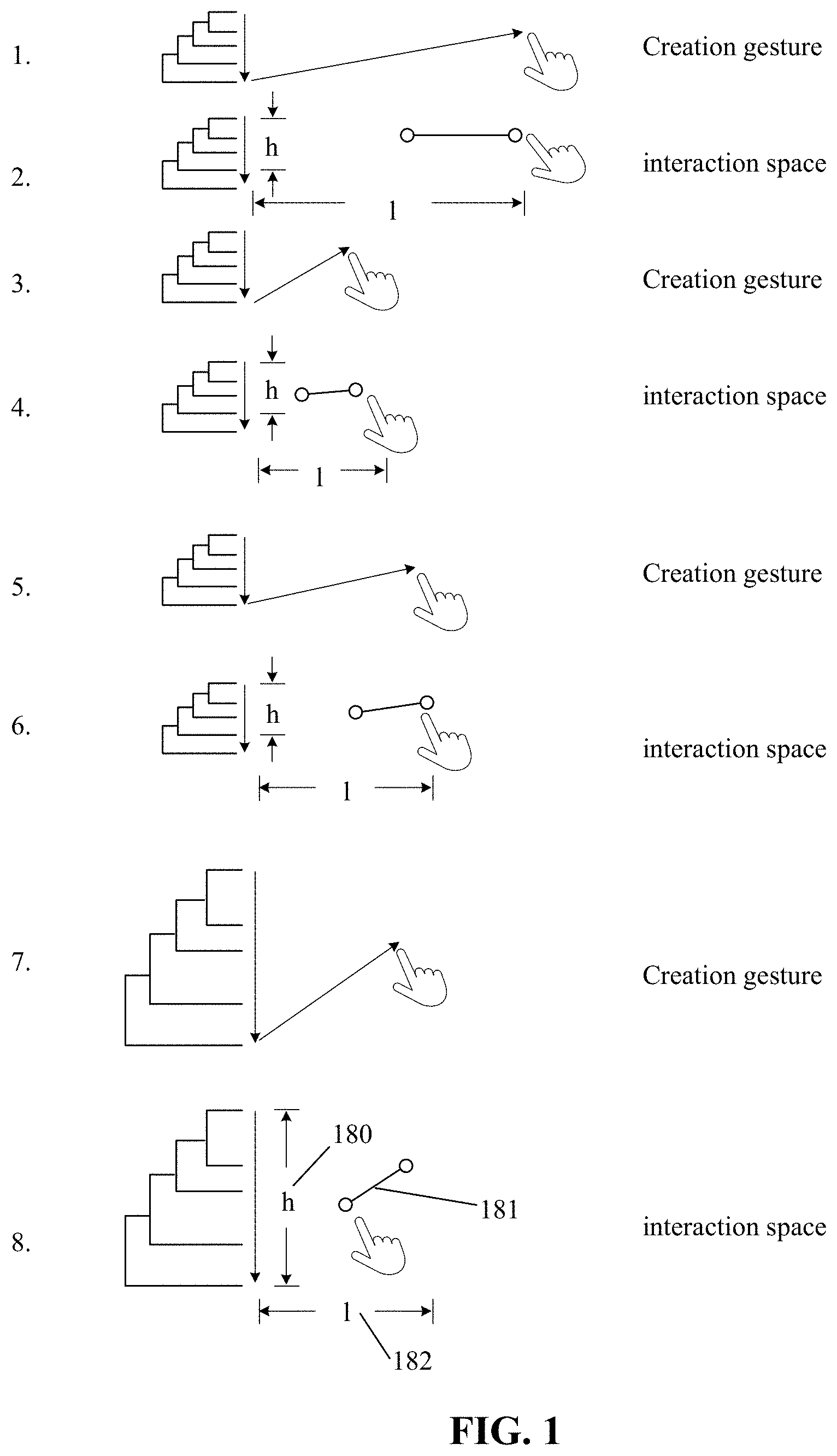 Patent US11775080 — User-defined virtual interaction space and manipulation of virtual cameras with vectors — Figure 1