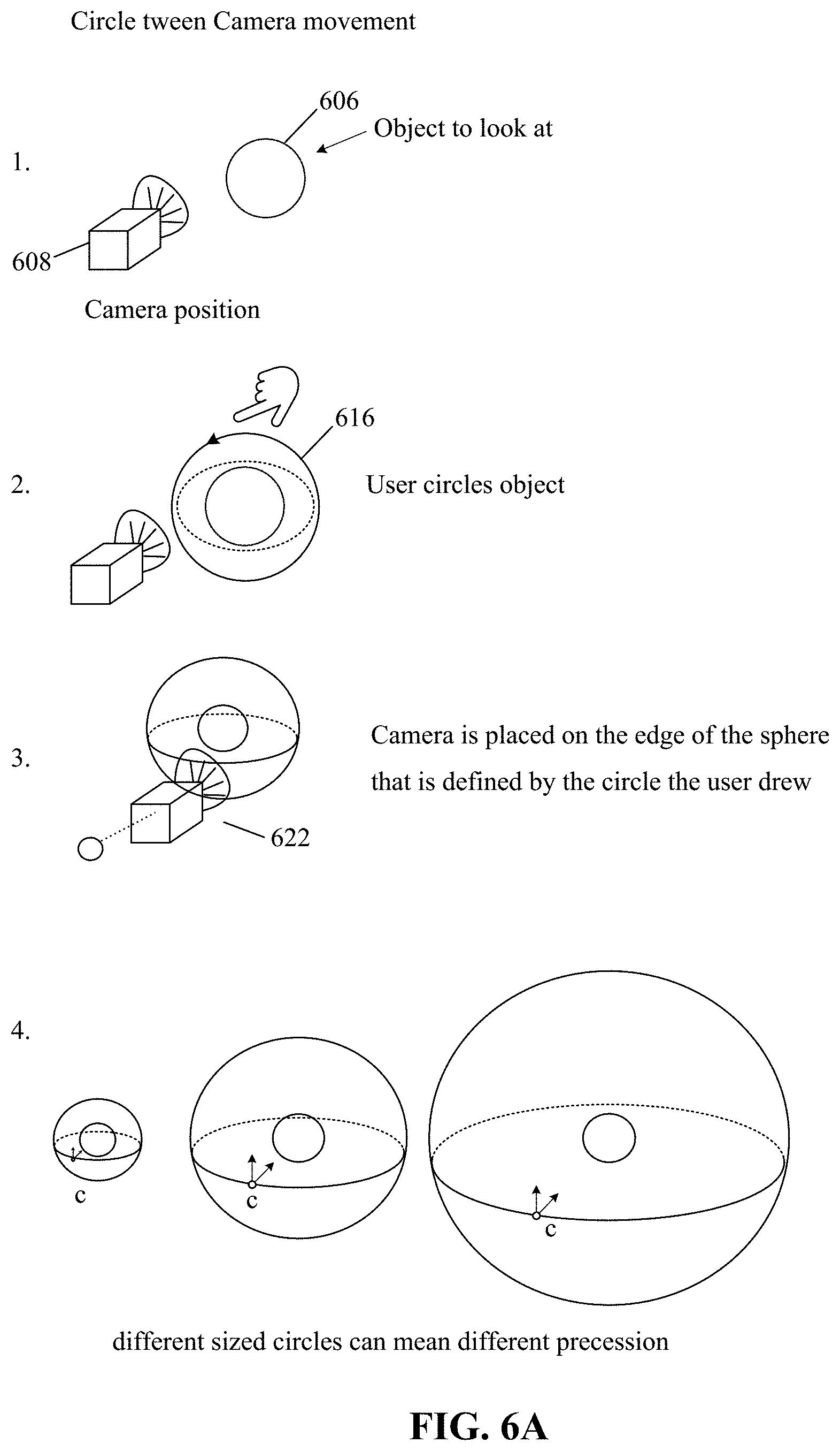 Patent US11775080 Figure 6 – User-defined virtual interaction space and manipulation of virtual cameras with vectors
