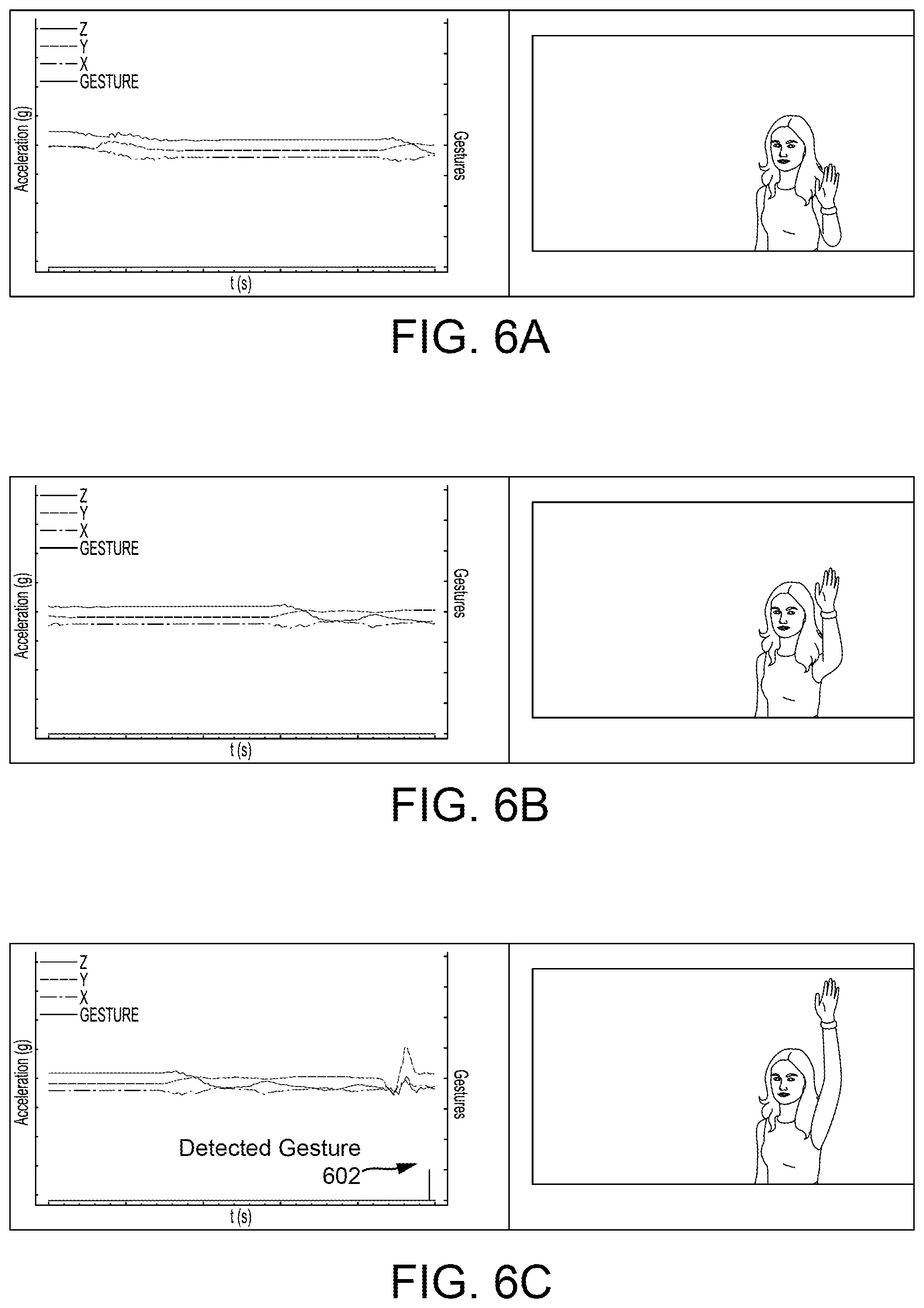Patent US11775082 Figure 6 – Tap and gesture detection using accelerometer data