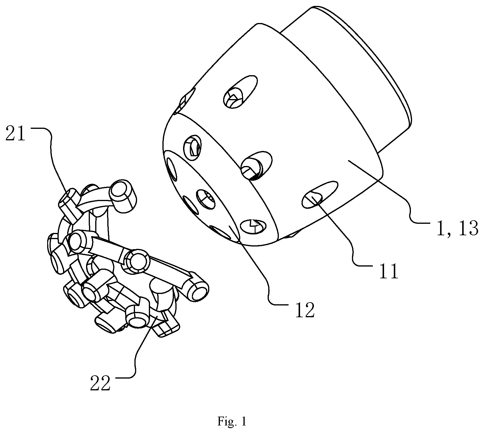 Patent US11775085 Figure 1 – Stylus tip structure, and passive capacitive stylus