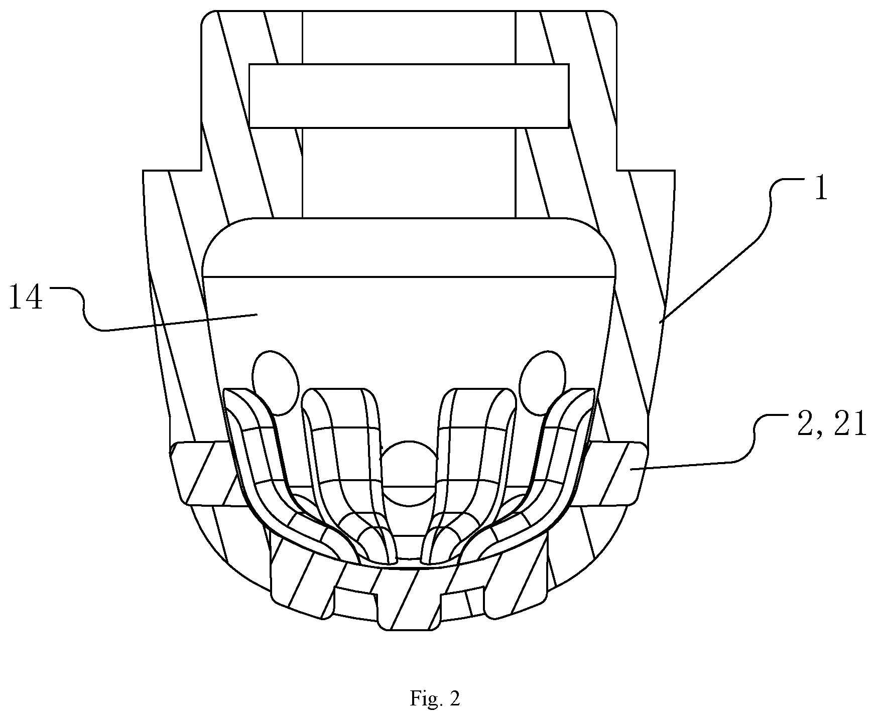 Patent US11775085 Figure 2 – Stylus tip structure, and passive capacitive stylus