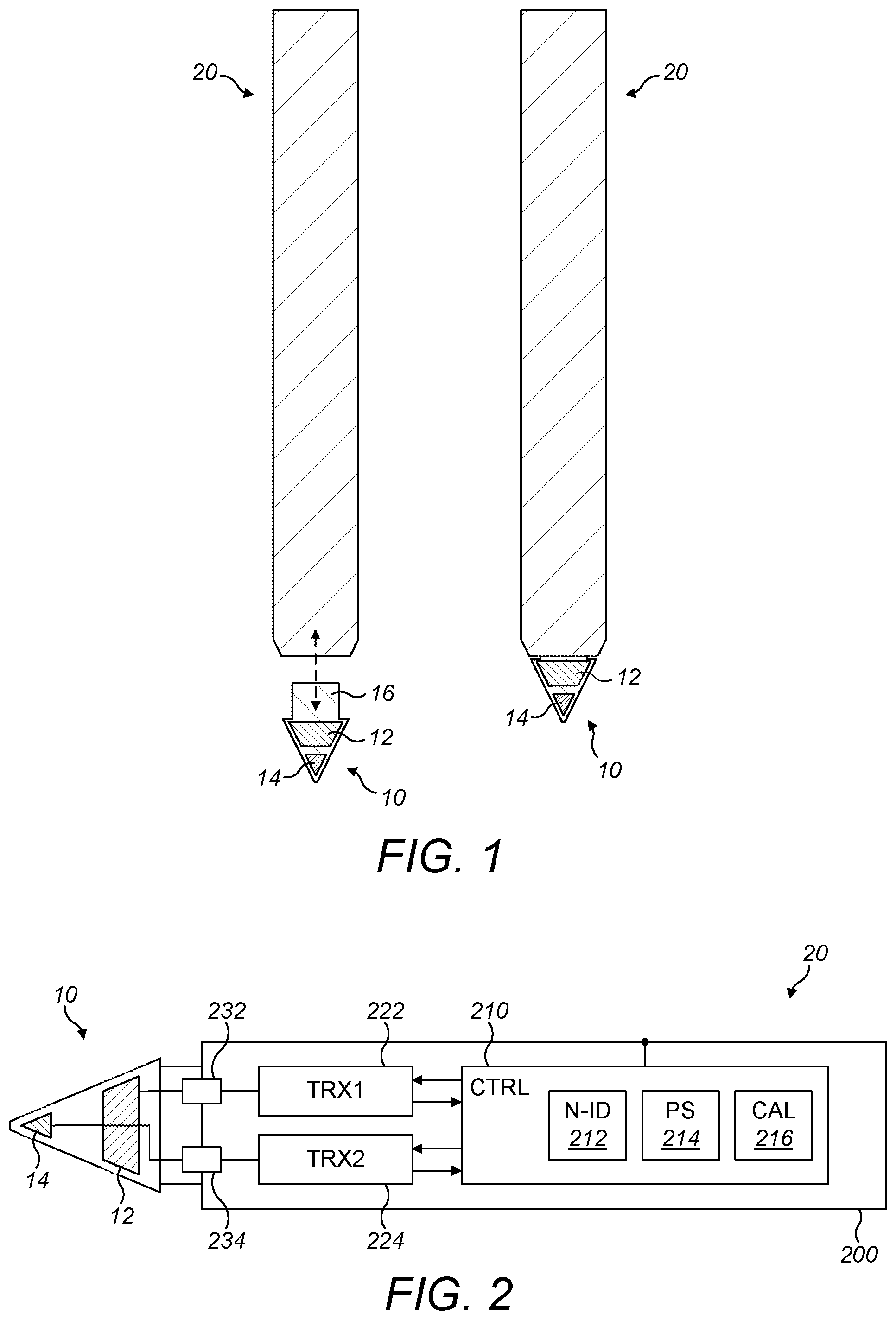 Patent US11775086 Figure 1 – Stylus nib design and accuracy improvement