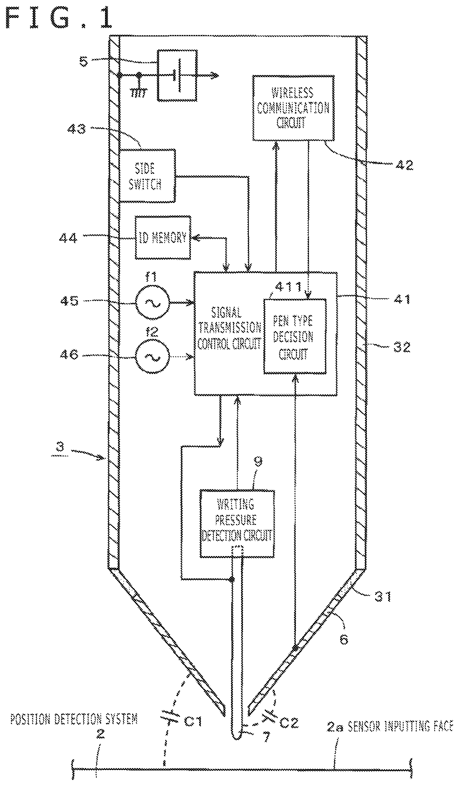 Patent US11775090 Figure 1 – Position indicator