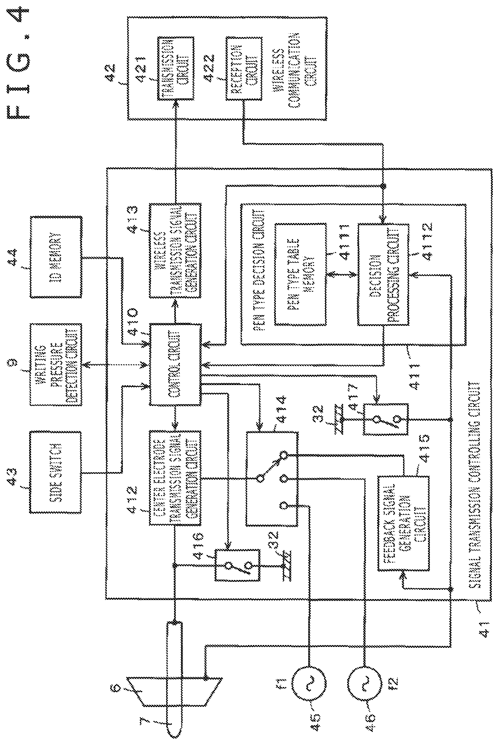 Patent US11775090 Figure 4 – Position indicator
