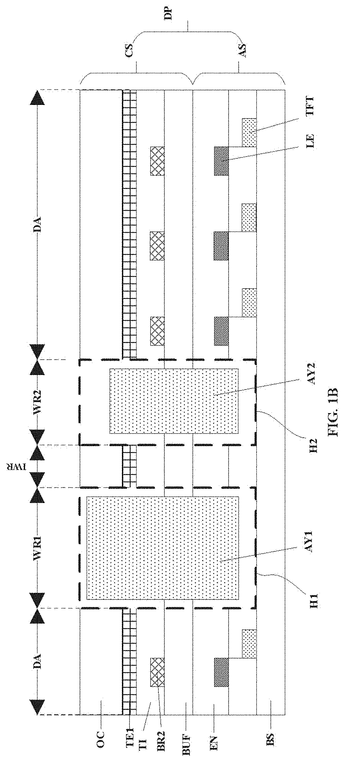 Patent US11775094 Figure 2 – Display panel, display apparatus, and method of fabricating display panel