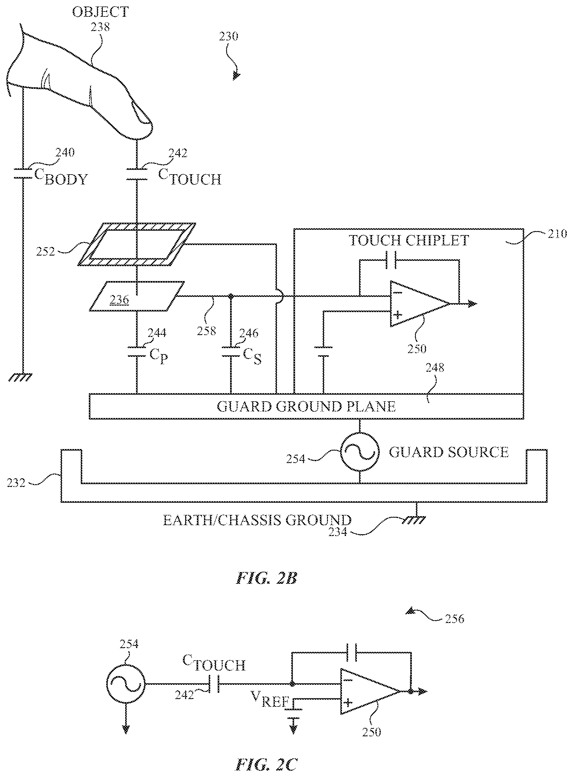 Patent US11775095 Figure 3 – Touch sensing utilizing integrated micro circuitry