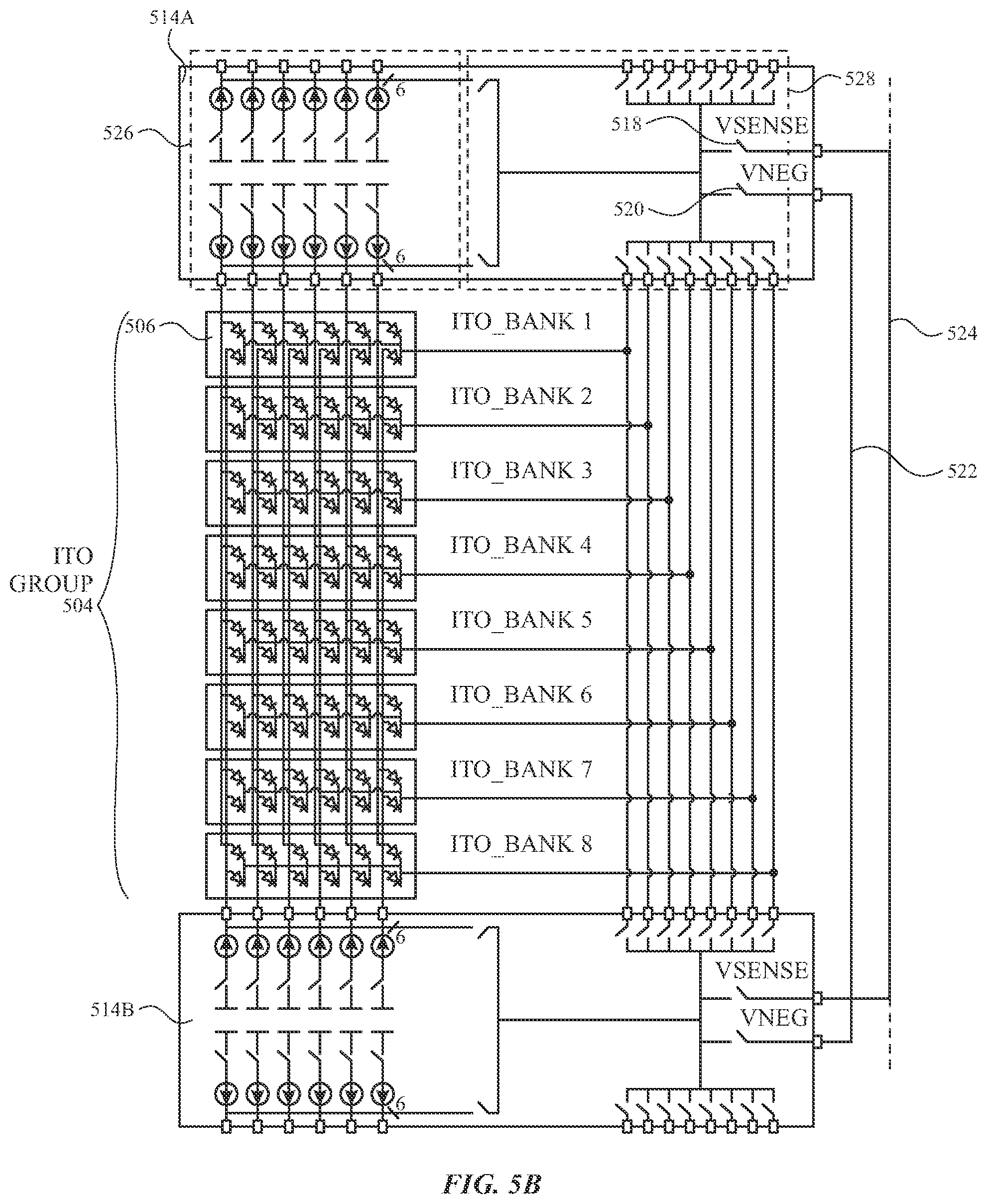 Patent US11775095 Figure 7 – Touch sensing utilizing integrated micro circuitry