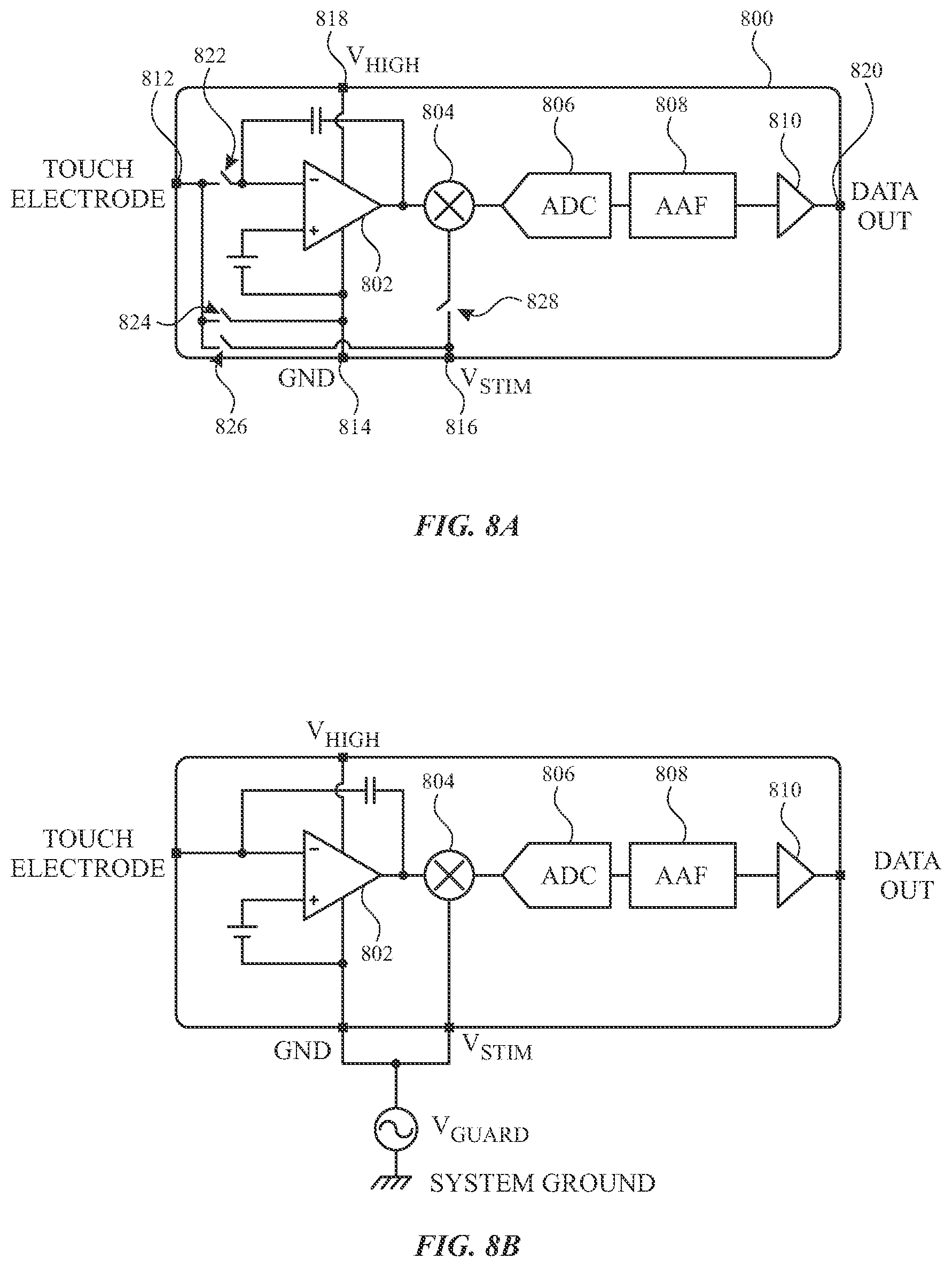 Patent US11775095 Figure 13 – Touch sensing utilizing integrated micro circuitry