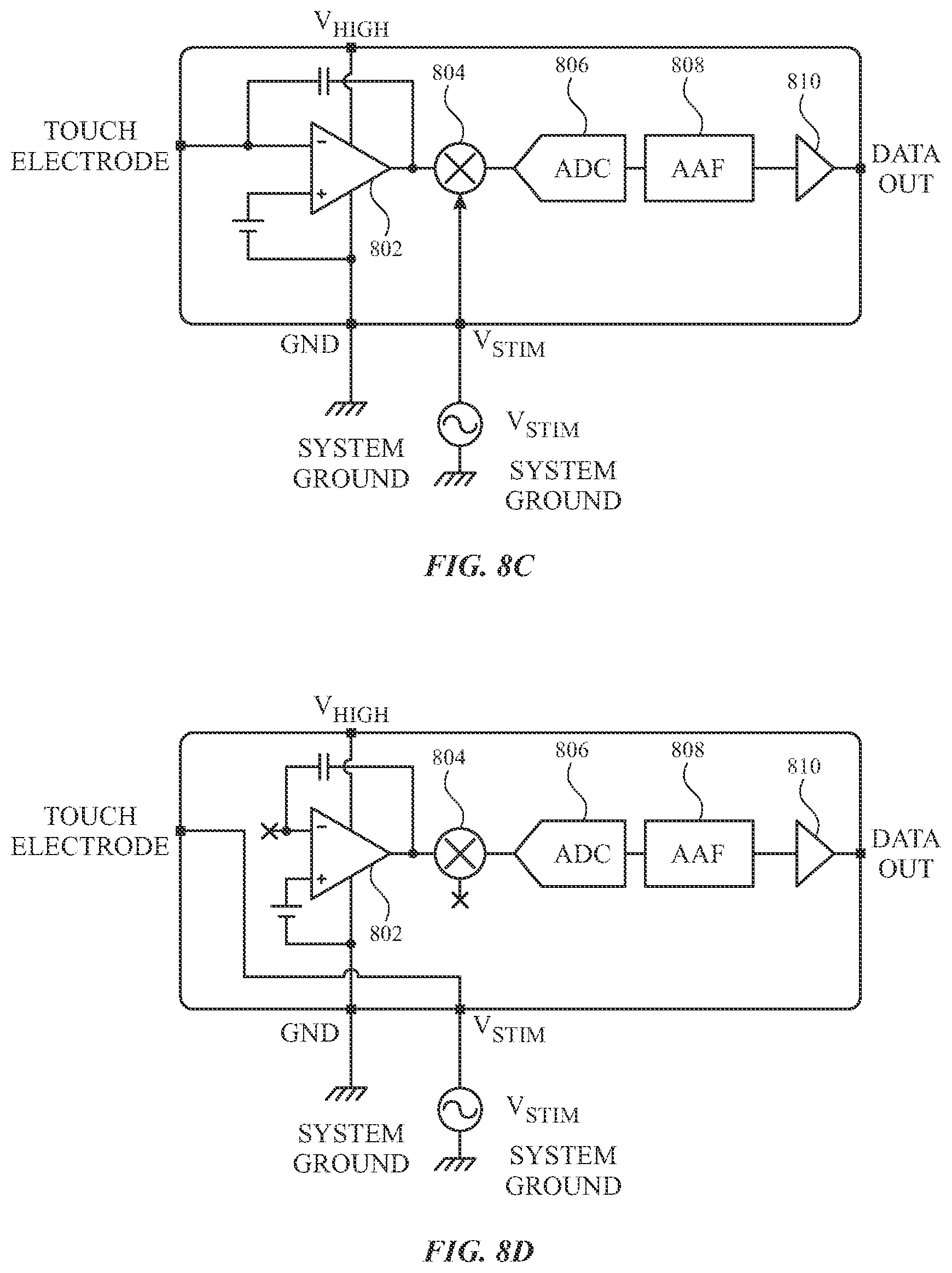 Patent US11775095 Figure 14 – Touch sensing utilizing integrated micro circuitry