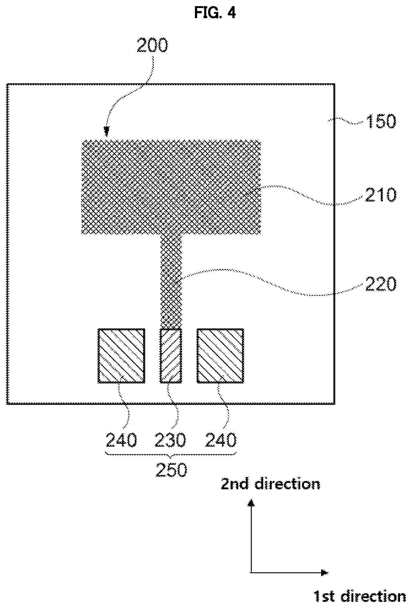 Patent US11775096 Figure 4 – Electrode structure combined with antenna and display device including the same