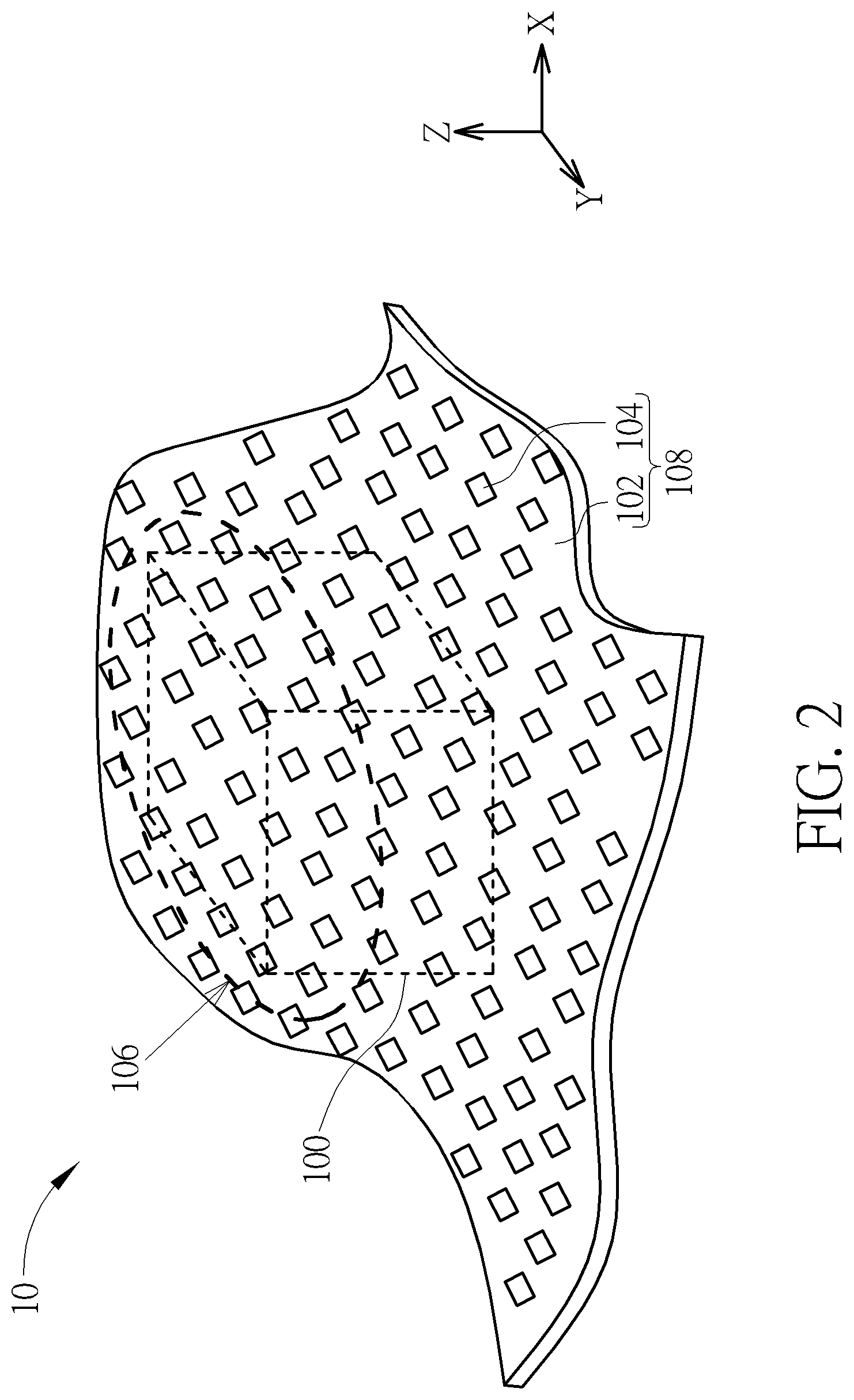 Patent US11775098 Figure 2 – Flexible electronic device