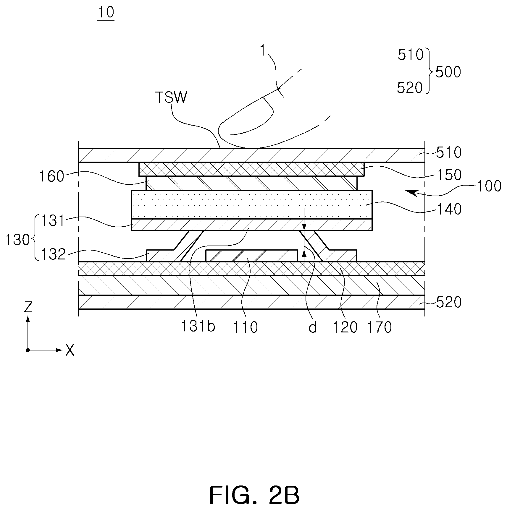Patent US11775099 Figure 3 – Touch sensing module and electronic device including the same