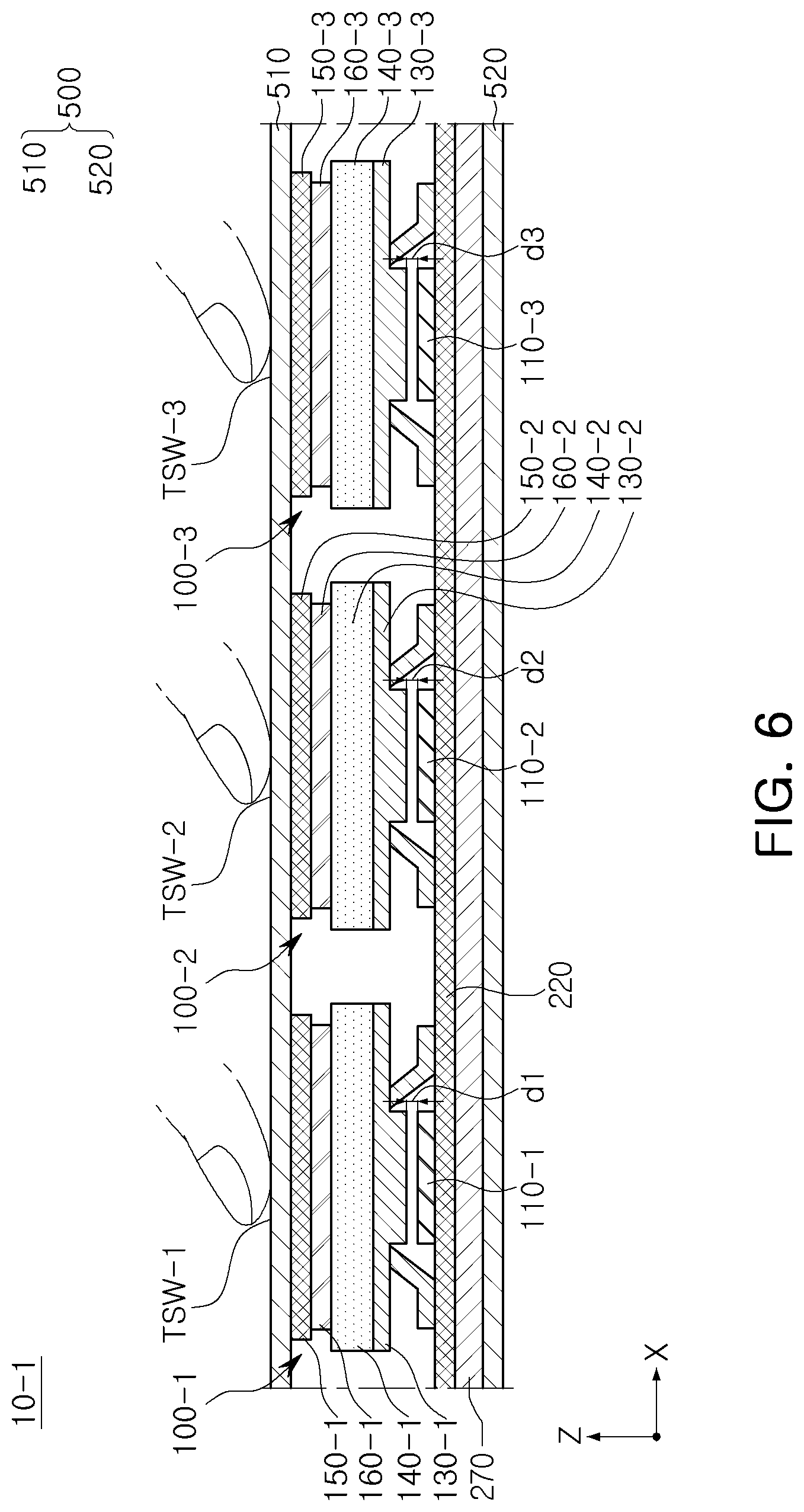 Patent US11775099 Figure 7 – Touch sensing module and electronic device including the same