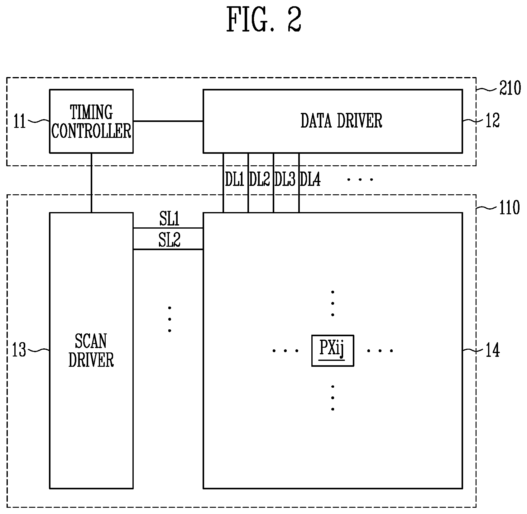 Patent US11775104 Figure 2 – Display device and driving method thereof