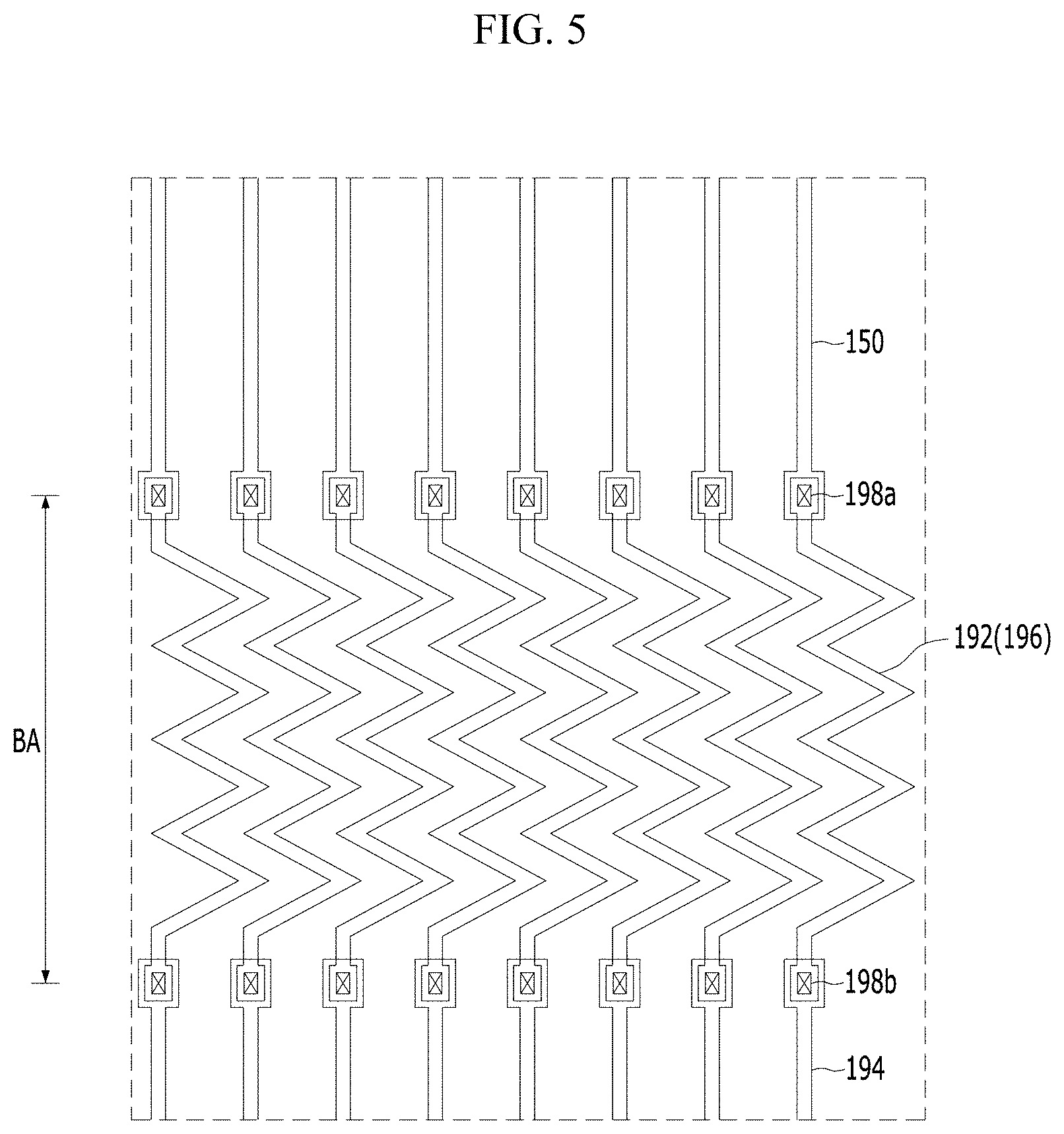 Patent US11775106 Figure 5 – Touch display device