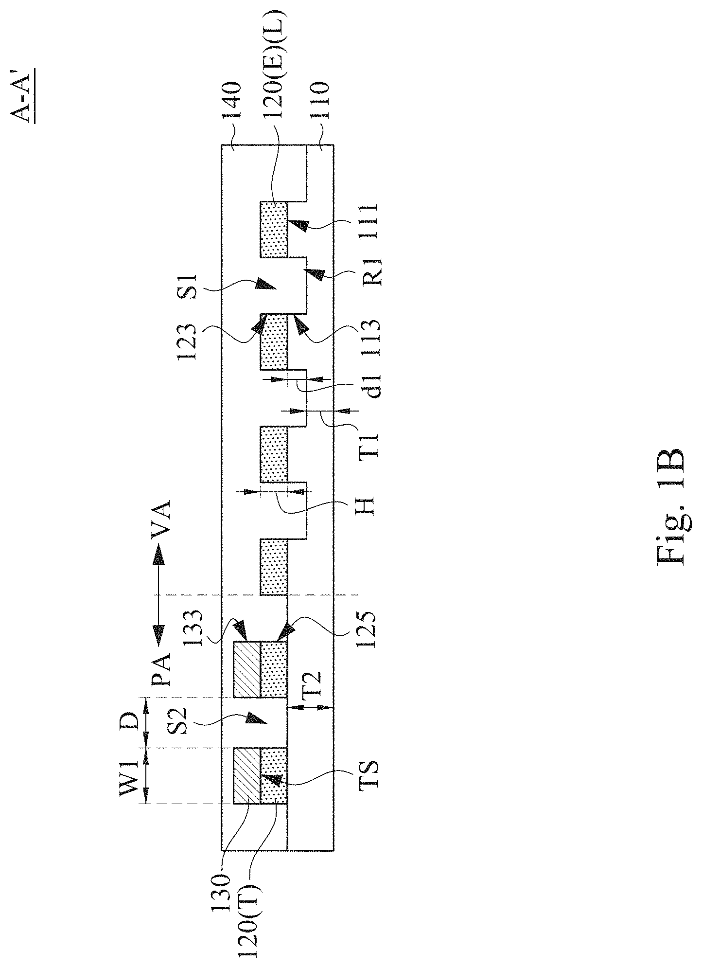 Patent US11775107 Figure 2 – Touch sensor and manufacturing method thereof