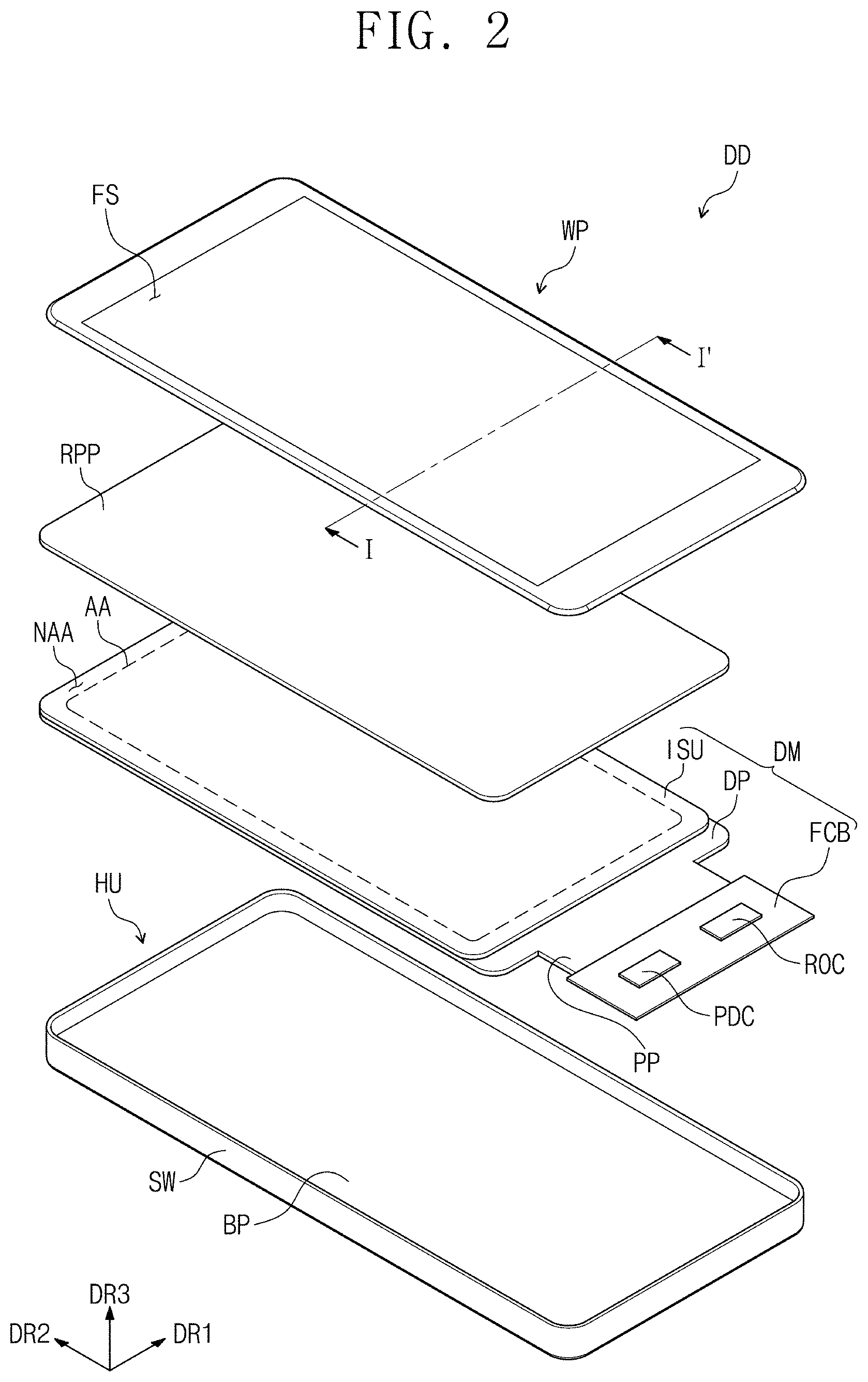 Patent US11775114 Figure 2 – Display device and operating method thereof
