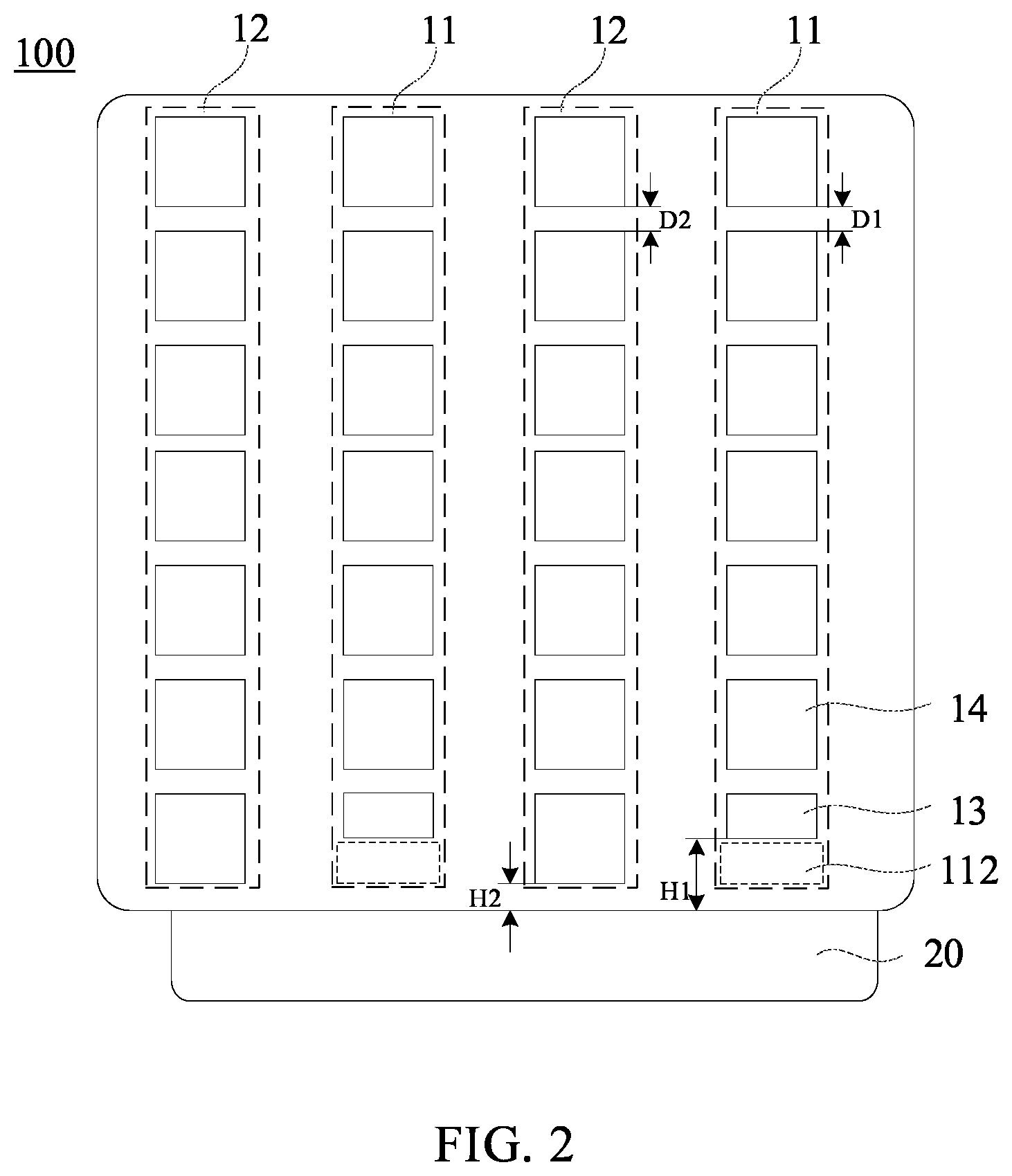 Patent US11775118 Figure 2 – Touch display panel and manufacturing method of touch display panel