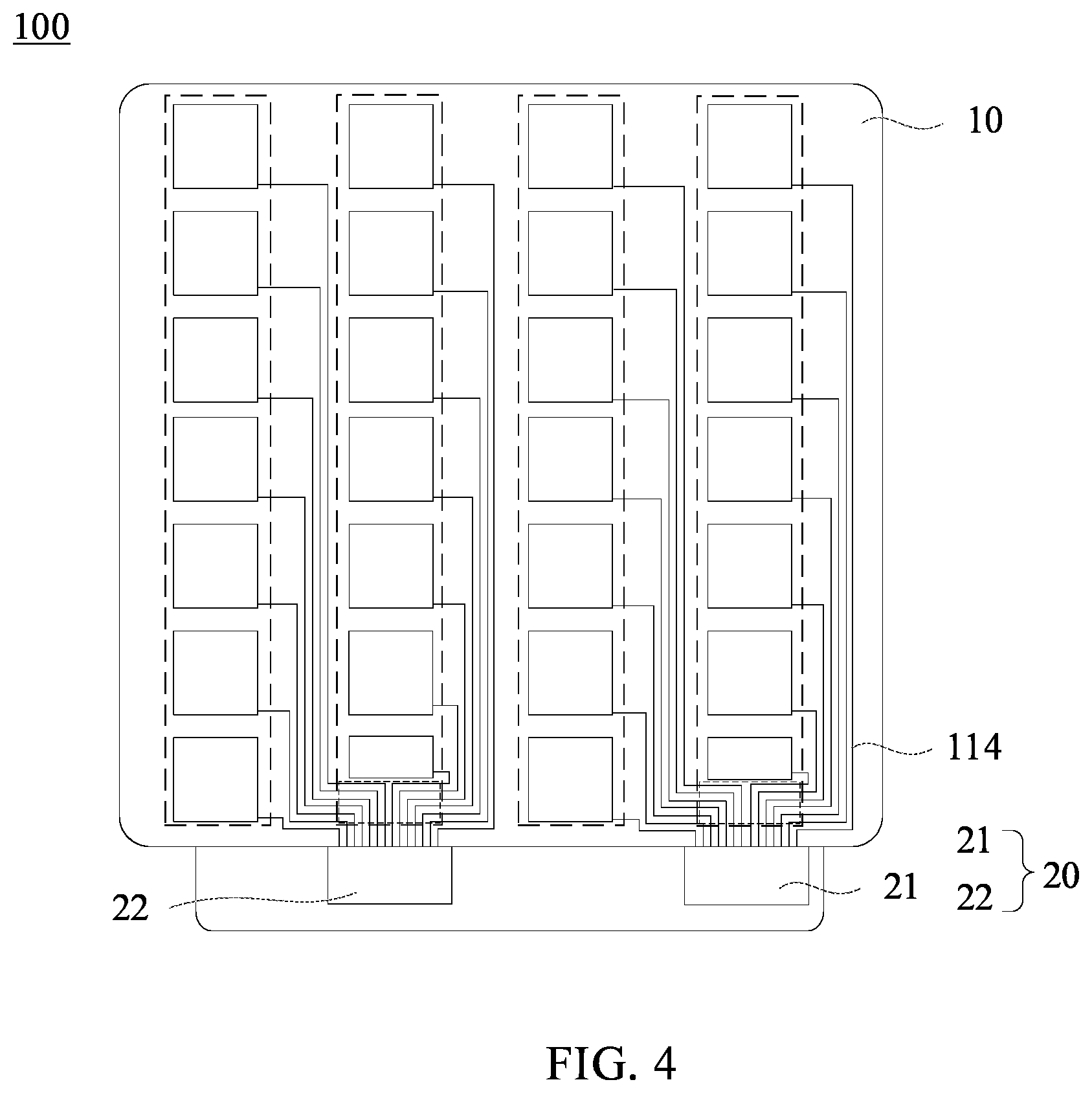 Patent US11775118 Figure 4 – Touch display panel and manufacturing method of touch display panel