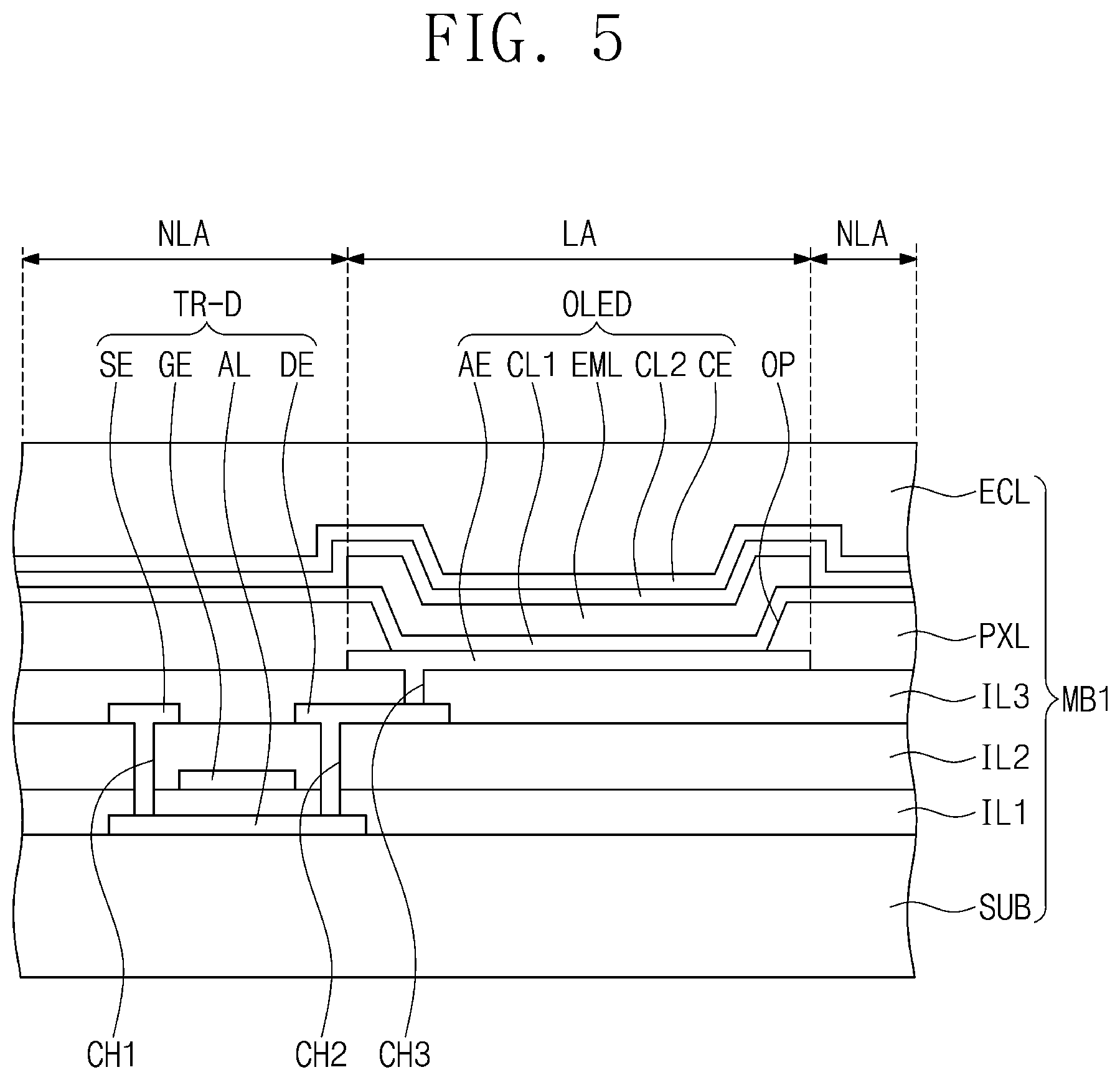 Patent US11775121 Figure 5 – Electronic device